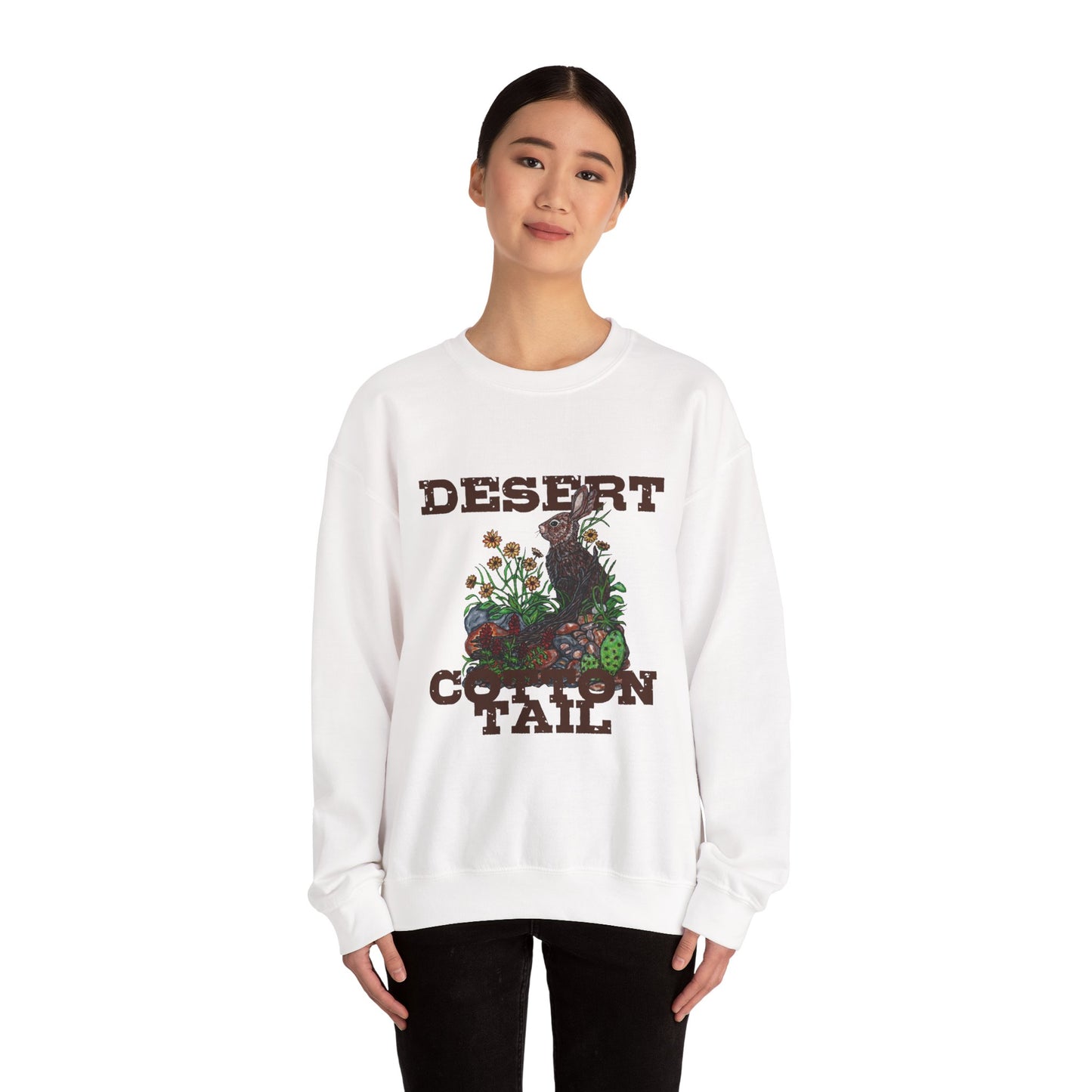 Desert Cotton Tail Unisex Heavy Blend™ Crewneck Sweatshirt