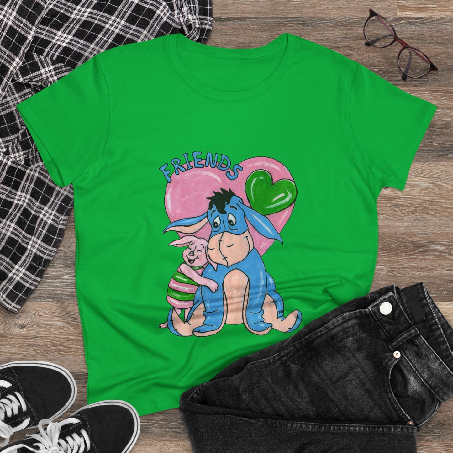 Best Friends Women's Midweight Cotton Tee