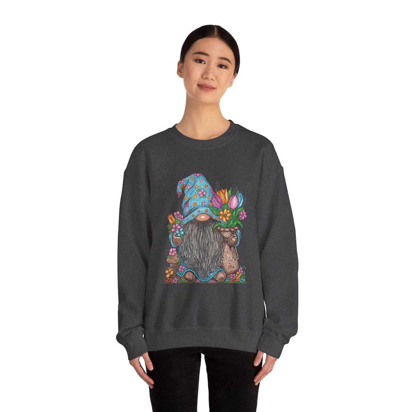 Gardening Gnome Unisex Heavy Blend™ Crewneck Sweatshirt