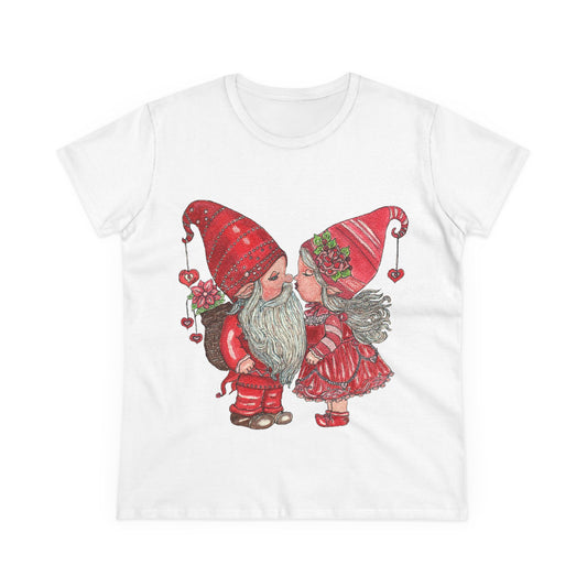 Gnome Lovers Women's Midweight Cotton Tee
