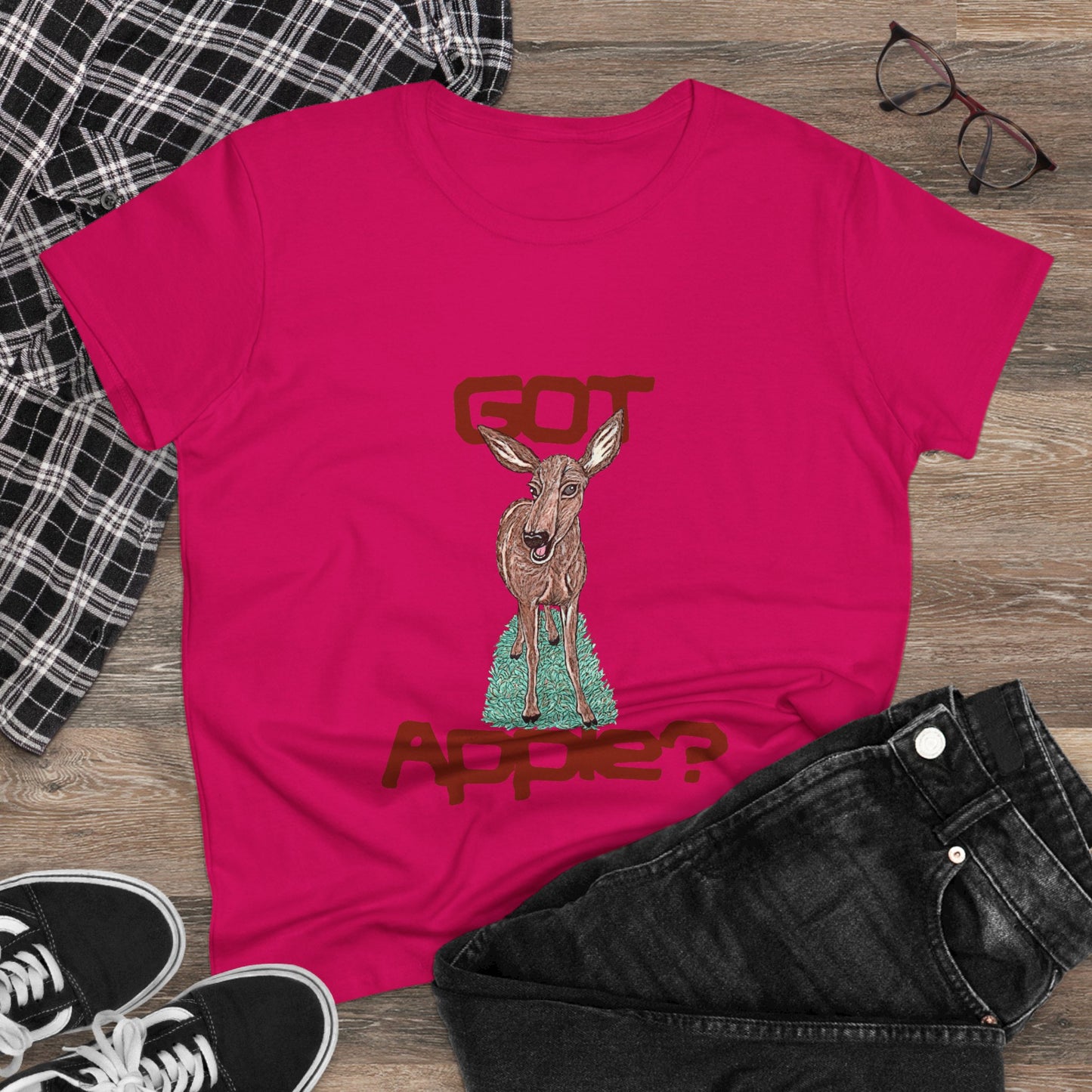 Got Apple? Women's Midweight Cotton Tee