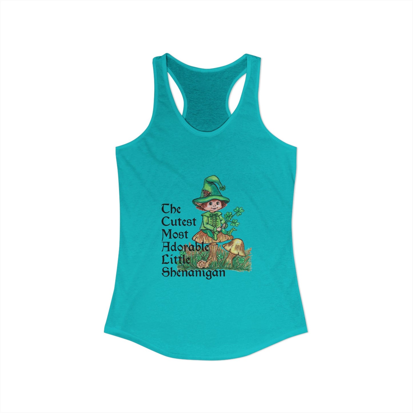 Cutest Leprechaun Women's Ideal Racerback Tank