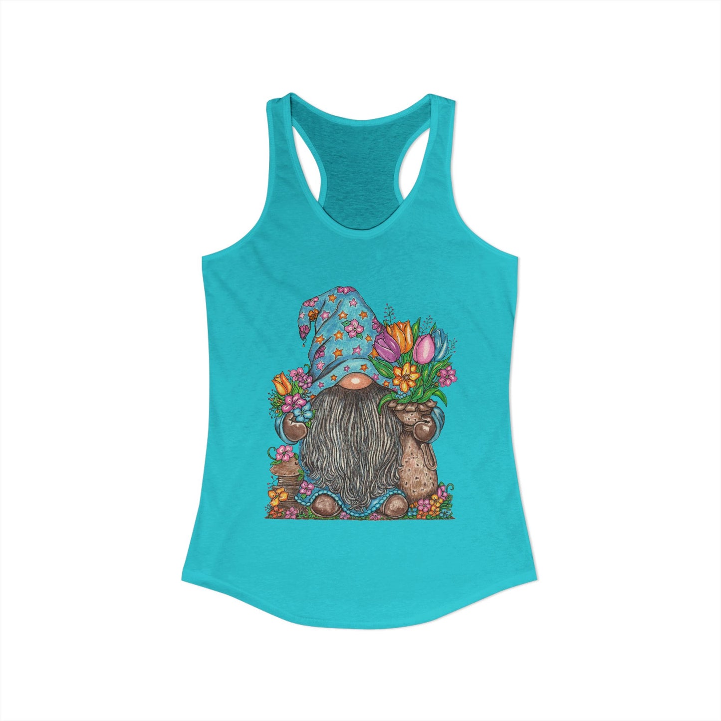 Gardening Gnome Women's Ideal Racerback Tank