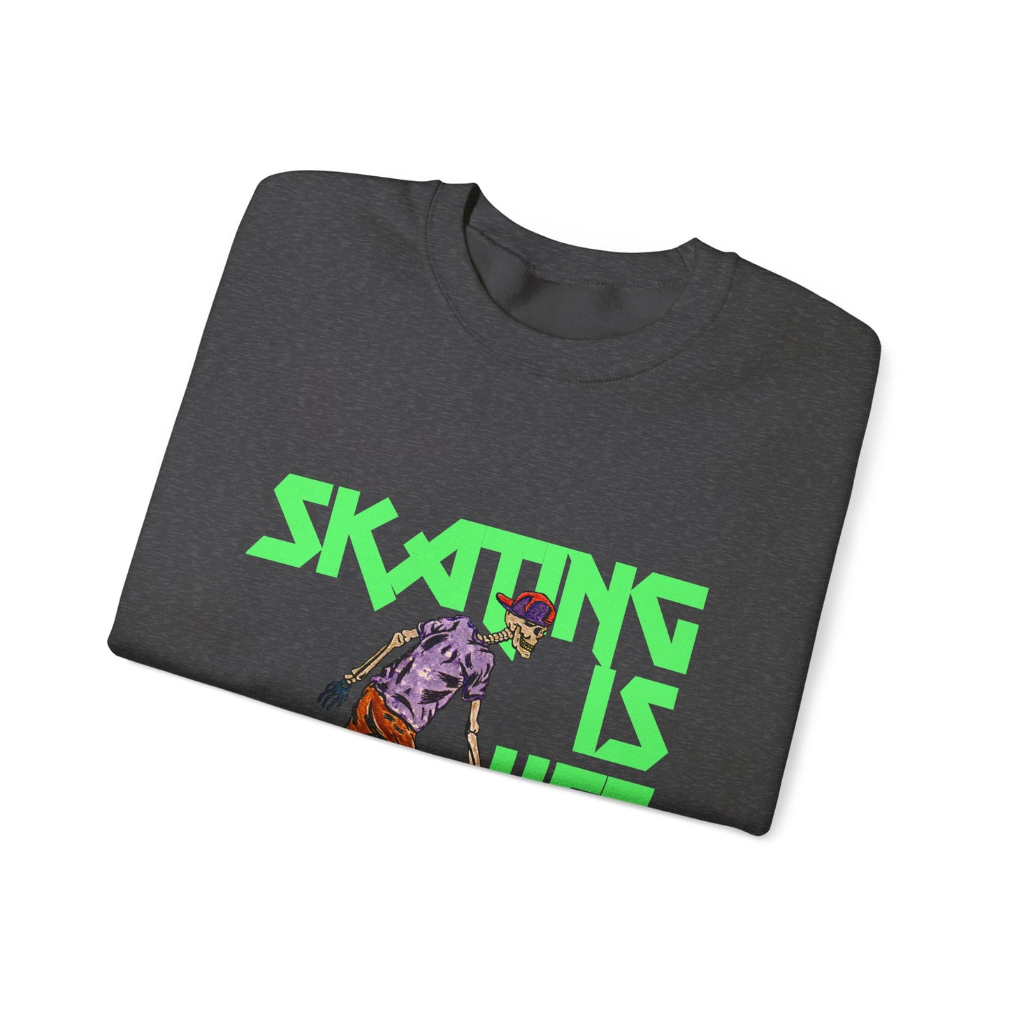 Skating is Life Unisex Heavy Blend™ Crewneck Sweatshirt