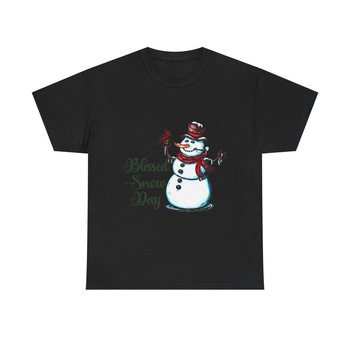 Blessed Snow Day Unisex Heavy Cotton Tee