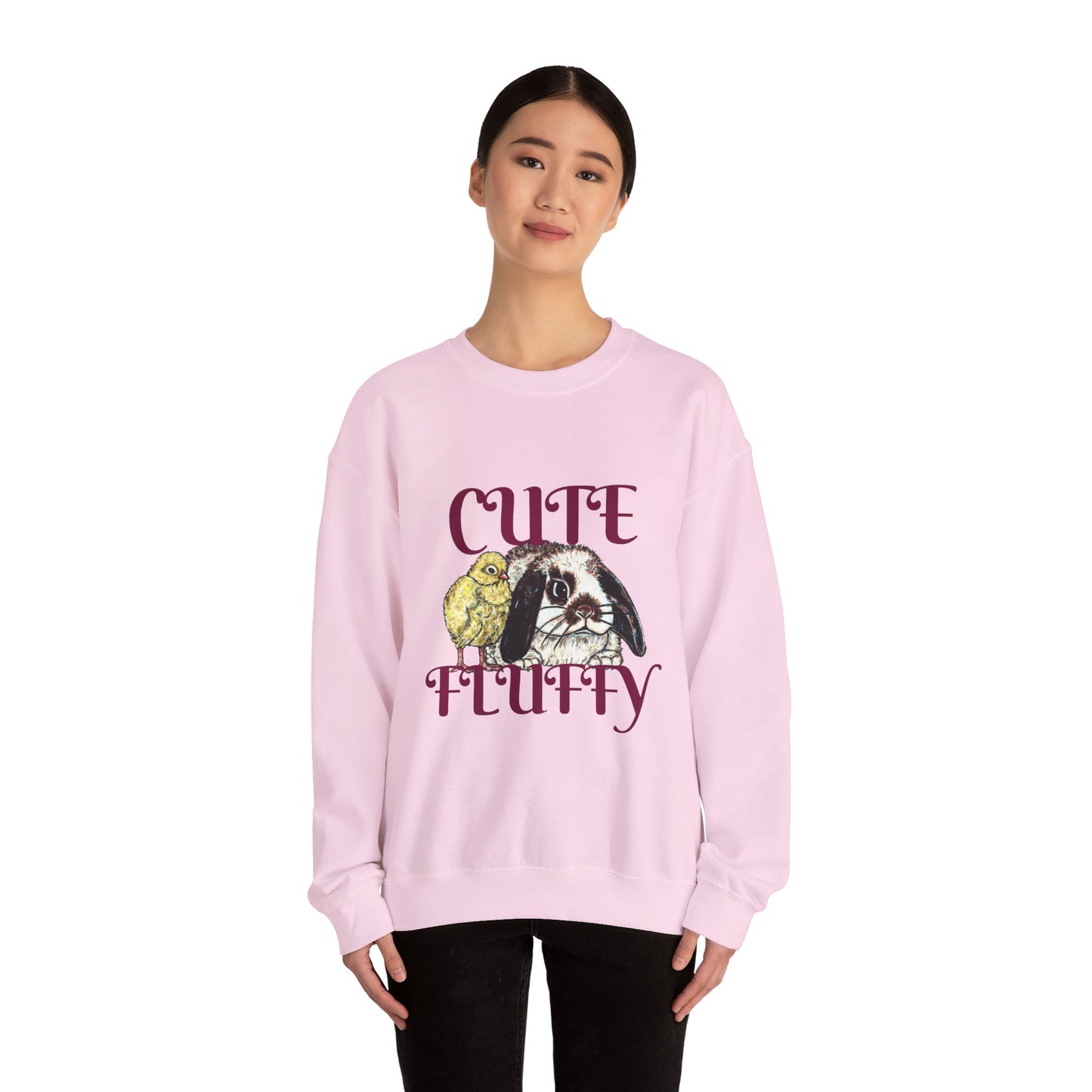 Cute and Fluffy Unisex Heavy Blend™ Crewneck Sweatshirt