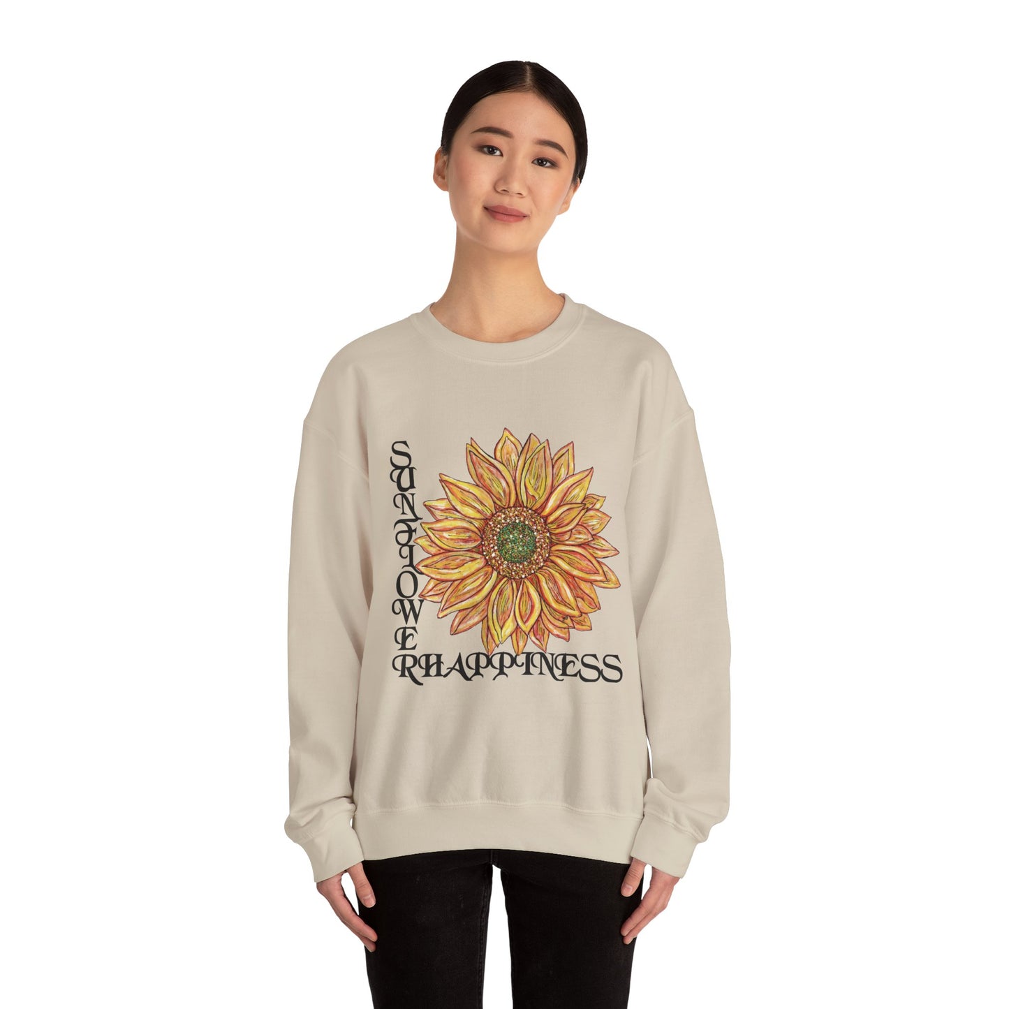 Sunshine and Happiness Unisex Heavy Blend™ Crewneck Sweatshirt