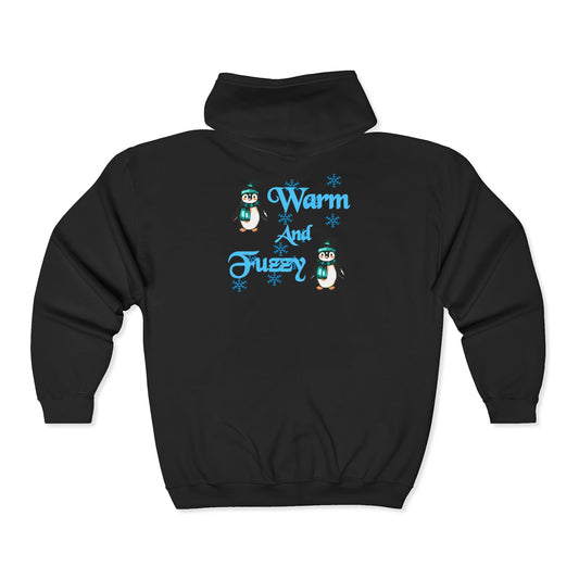 Warm and Fuzzy Unisex Heavy Blend™ Full Zip Hooded Sweatshirt