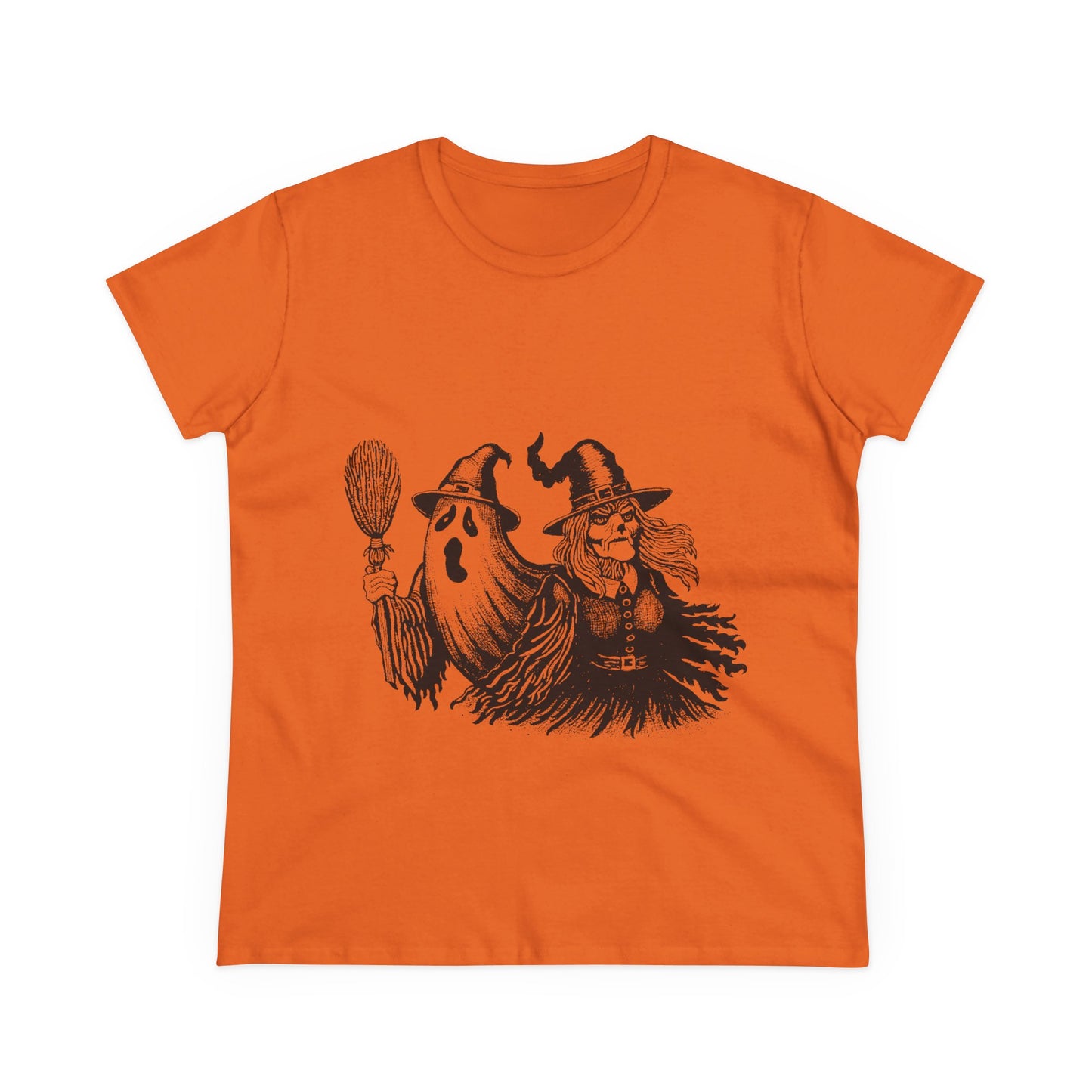 Witch and Ghost Women's Midweight Cotton Tee