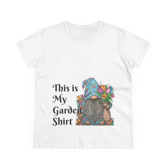 Gardening Gnome Women's Midweight Cotton Tee