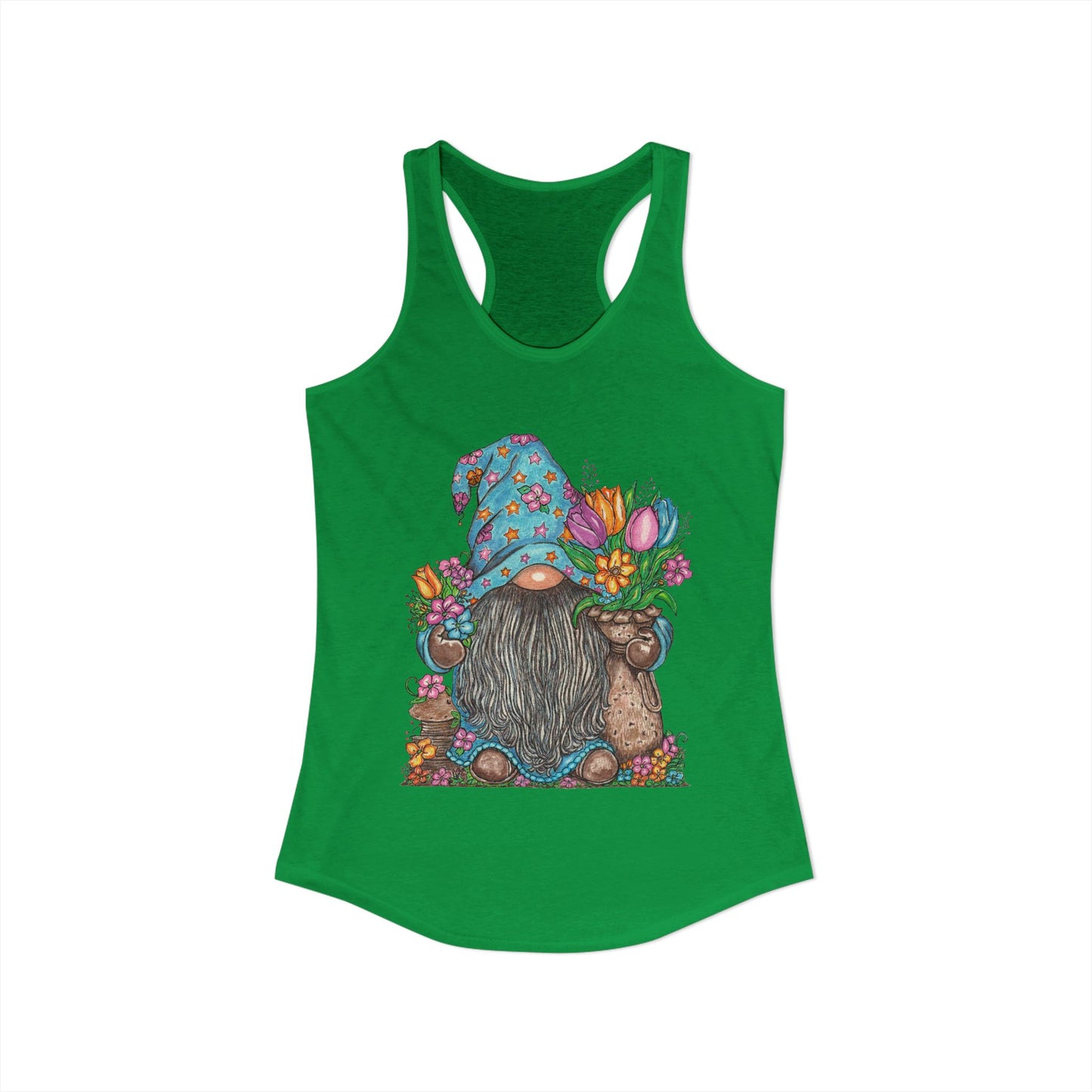Gardening Gnome Women's Ideal Racerback Tank