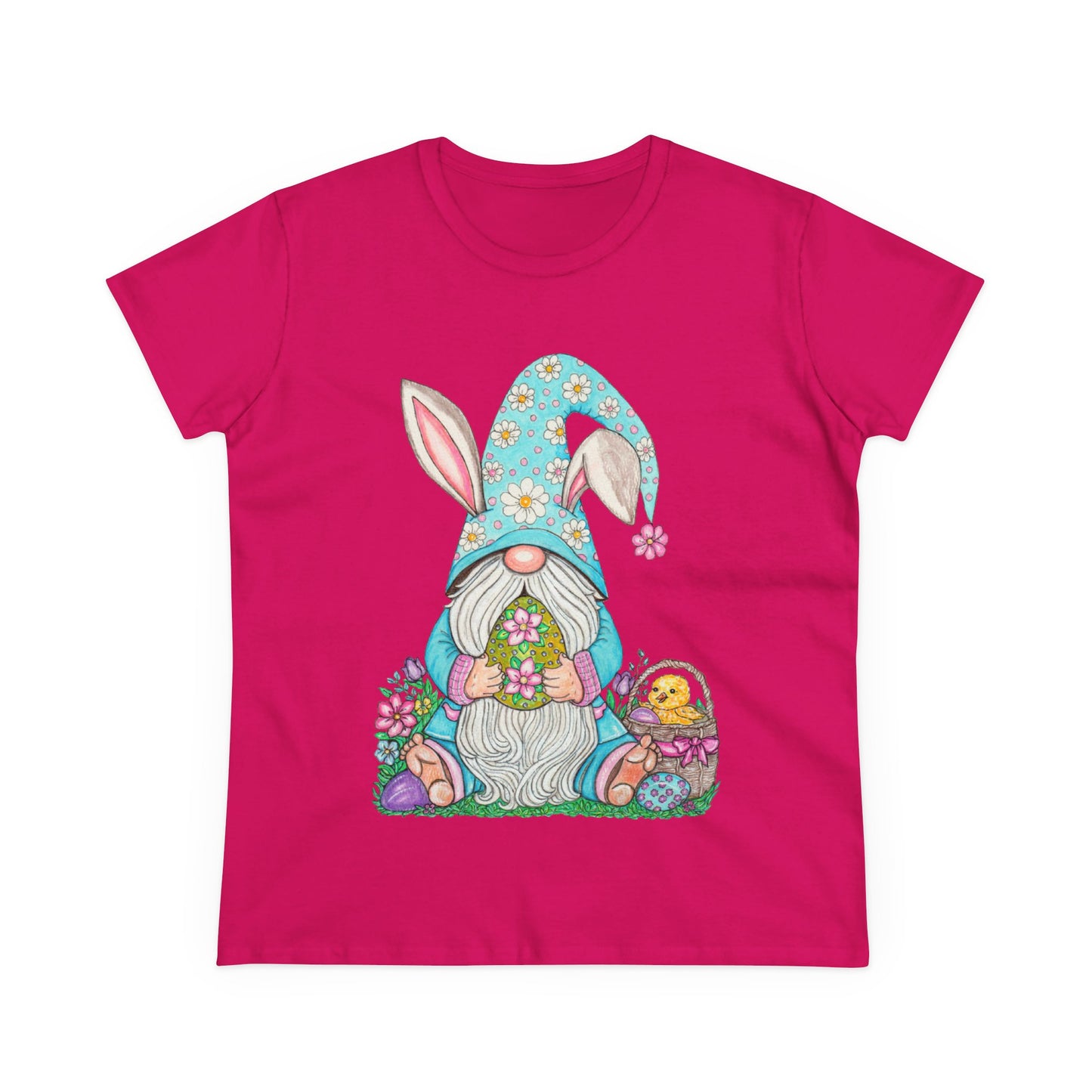 Easter Gnome Women's Midweight Cotton Tee