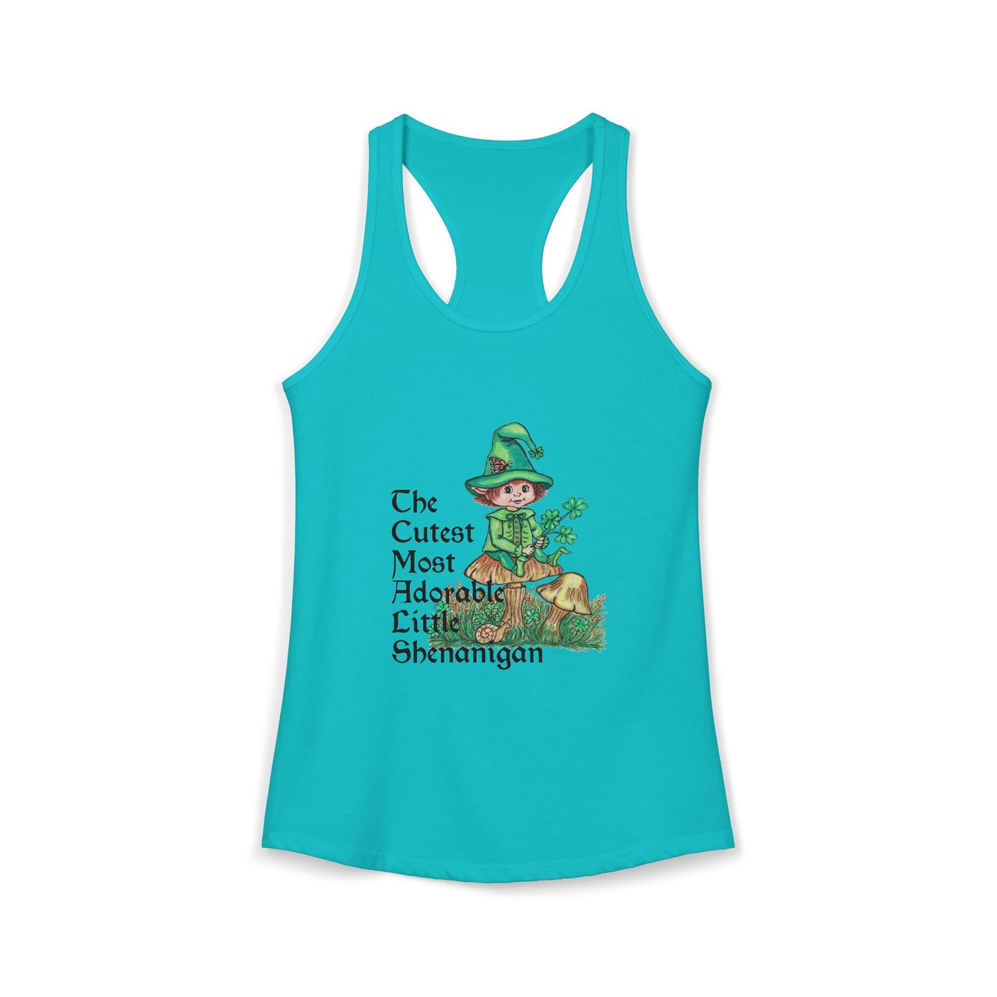 Cutest Leprechaun Women's Ideal Racerback Tank