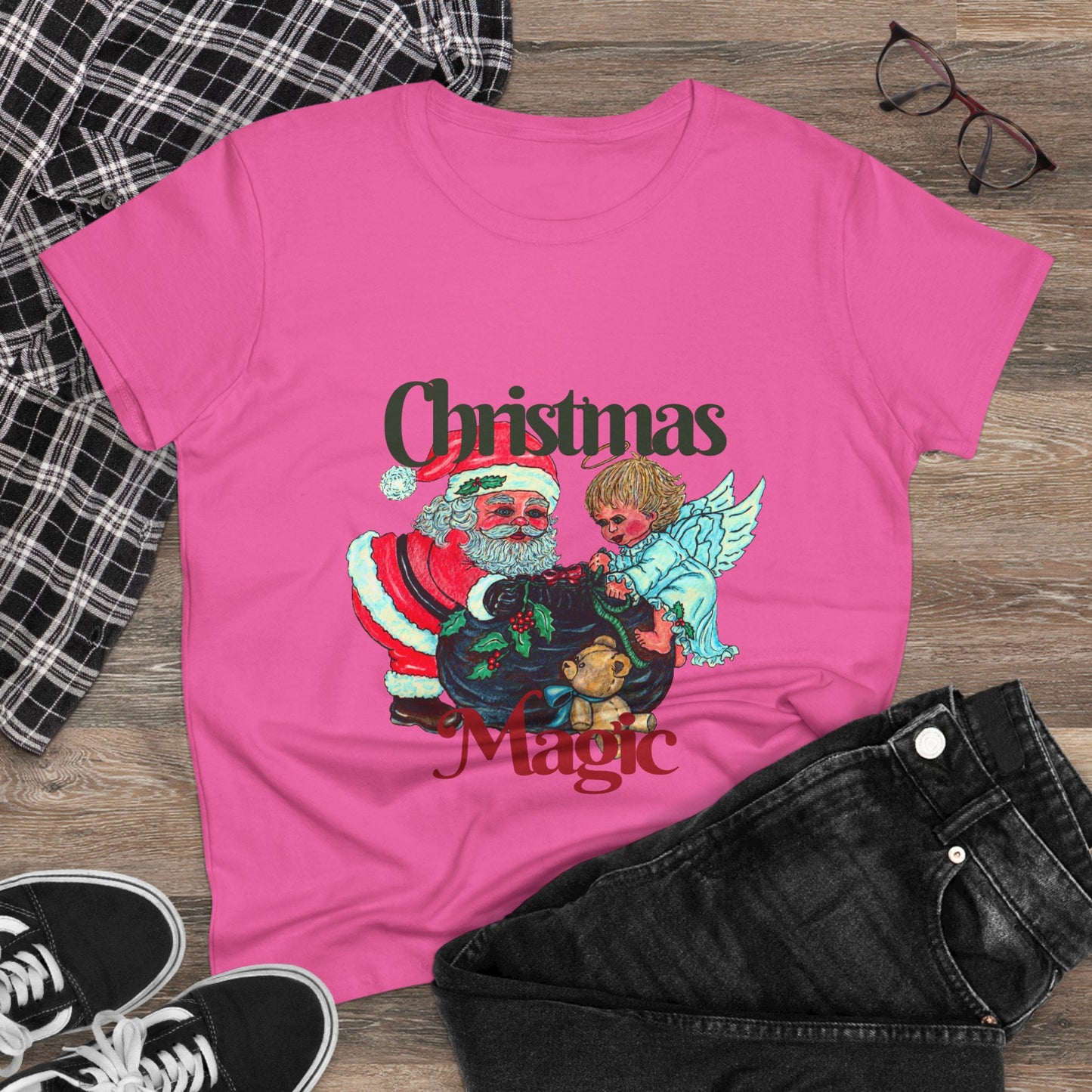 Christmas Magic Women's Midweight Cotton Tee