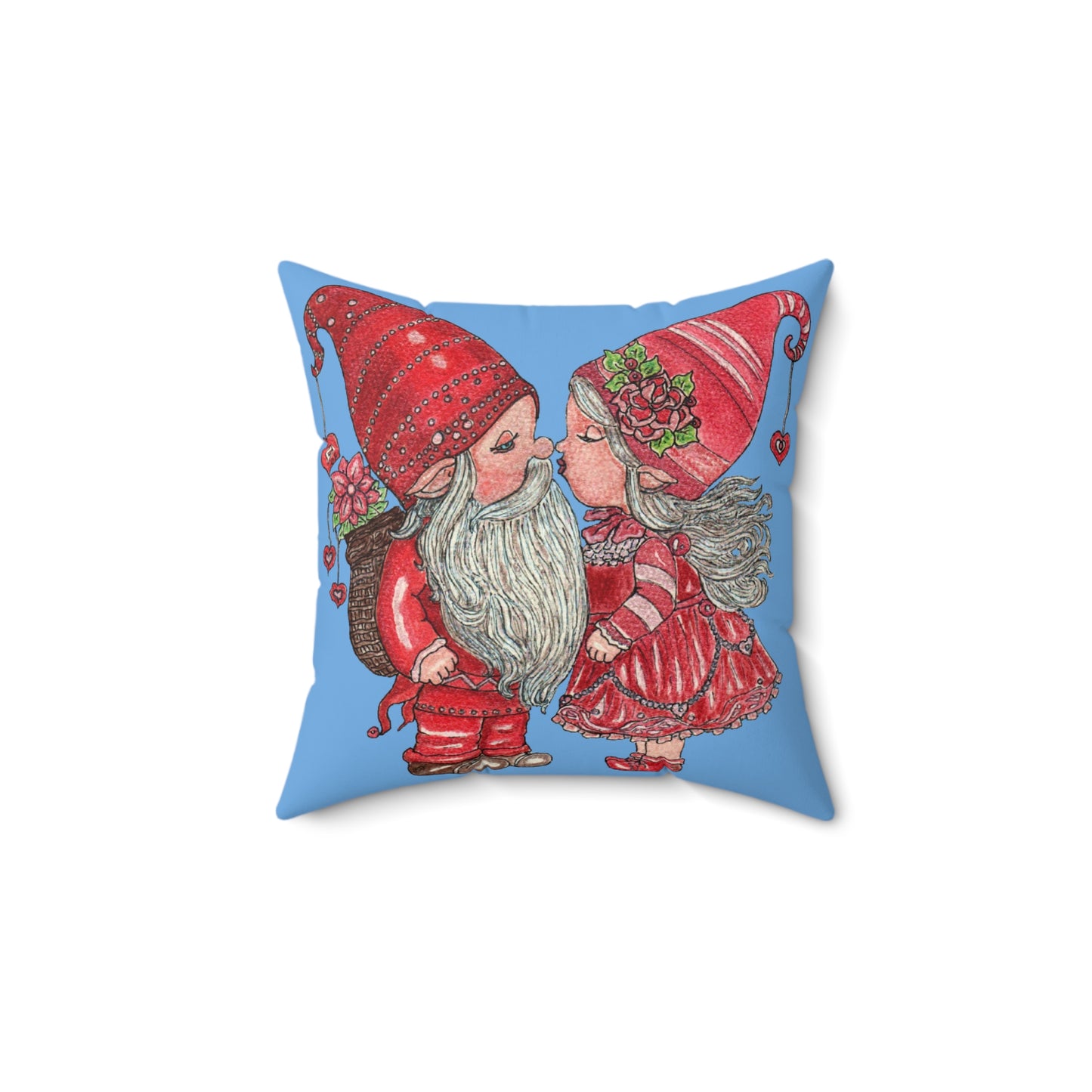 Gnome Lovers Spun Polyester Square Pillow
