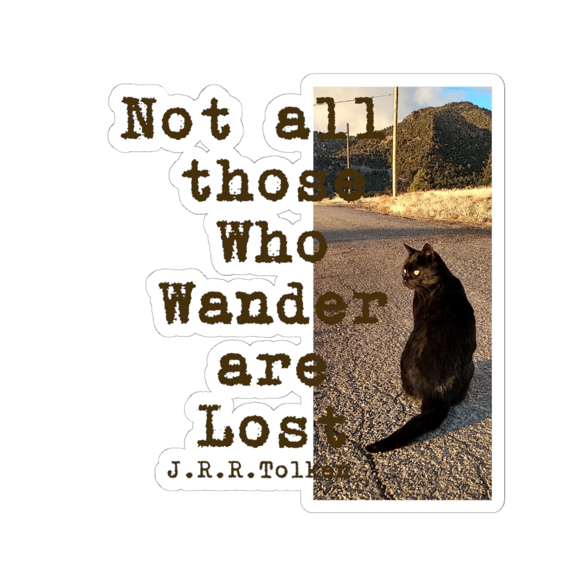 Wandering Kitty Kiss-Cut Stickers