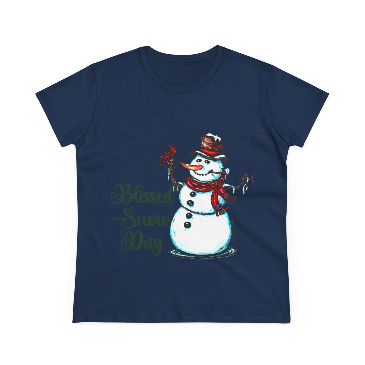 Blessed Snow Day Women's Midweight Cotton Tee