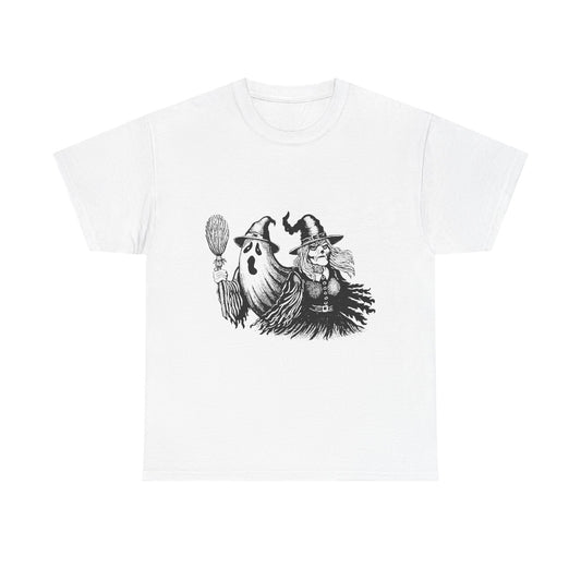 Ghost and Witch Unisex Heavy Cotton Tee