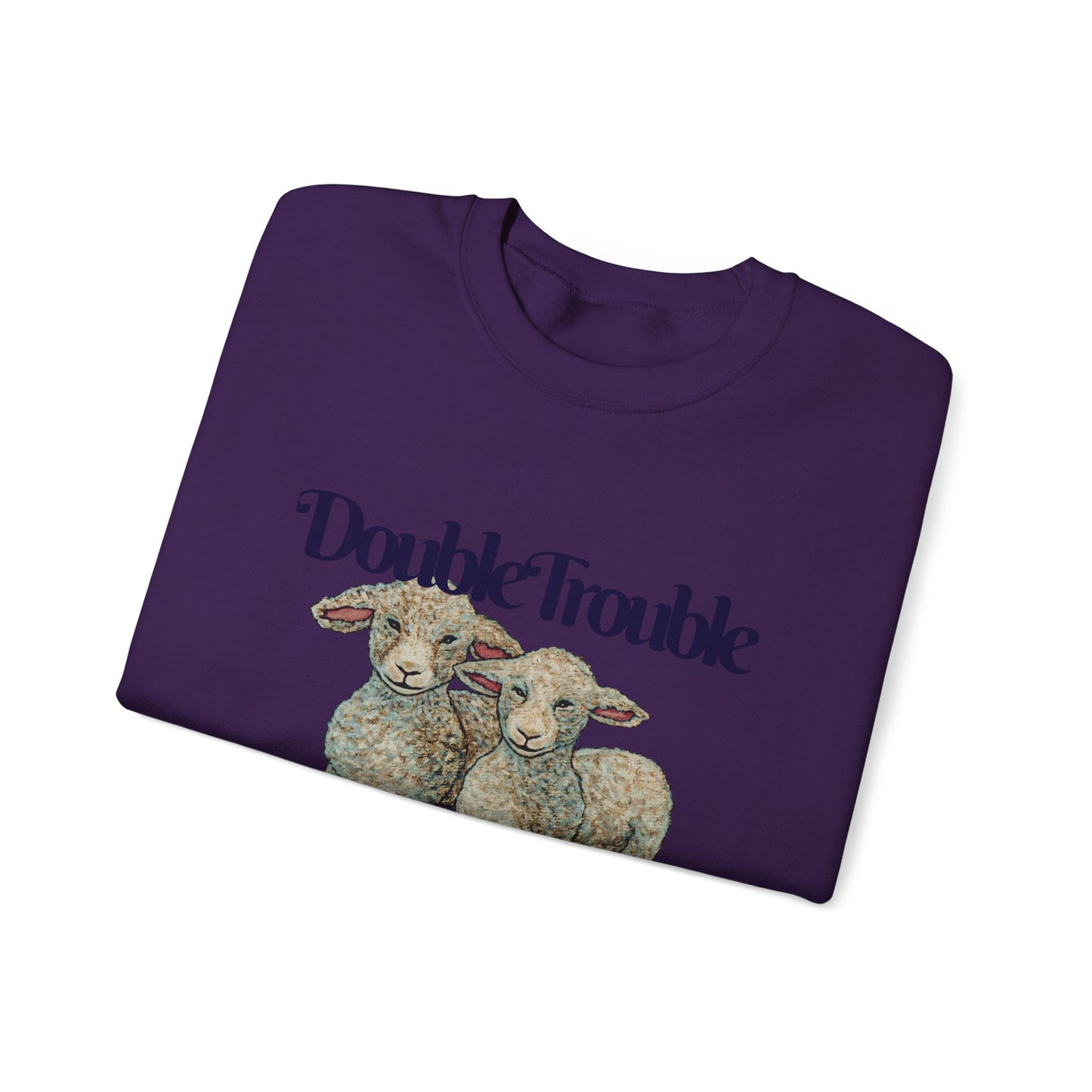 Double Trouble Double Fun Unisex Heavy Blend™ Crewneck Sweatshirt