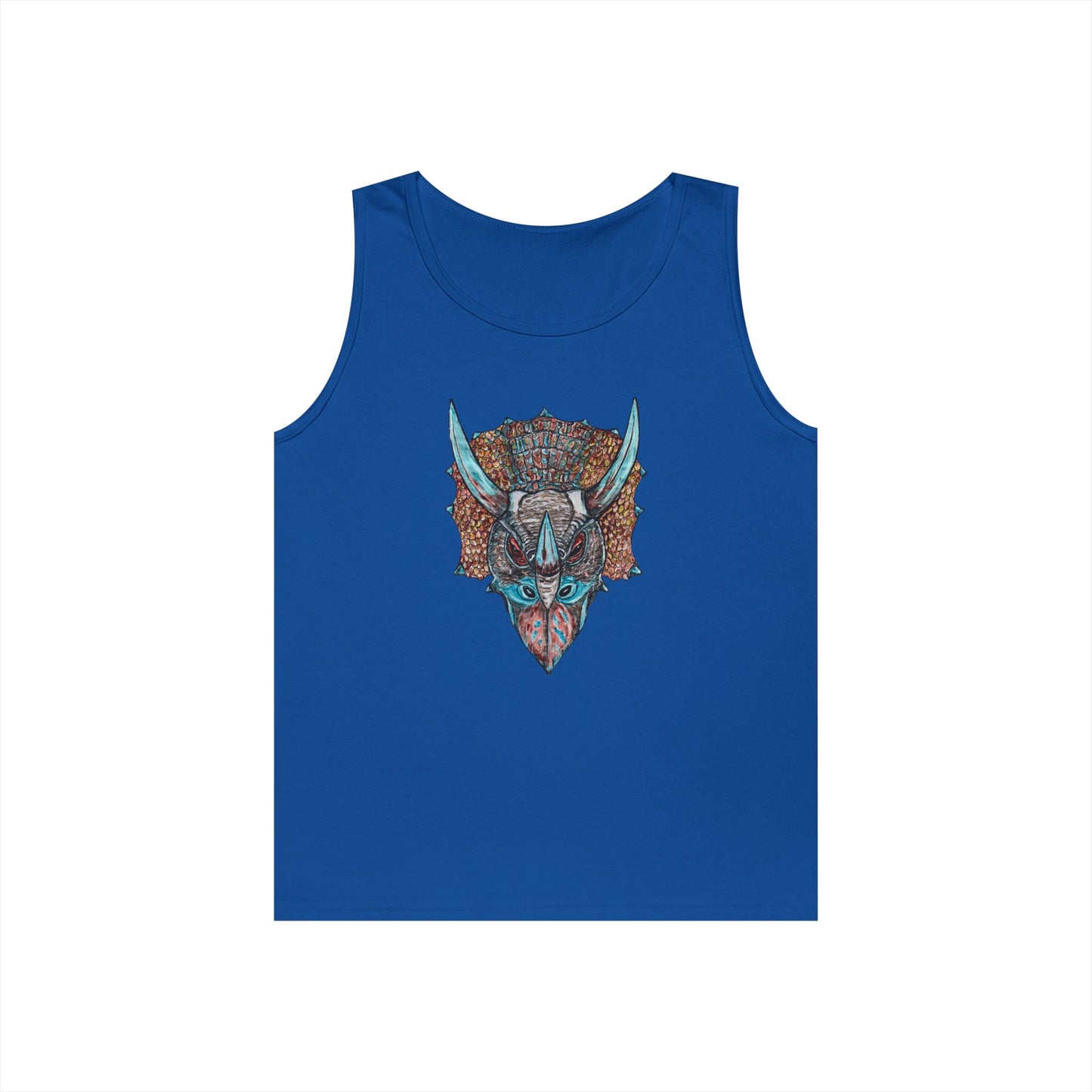 Triceratops Unisex Heavy Cotton Tank Top