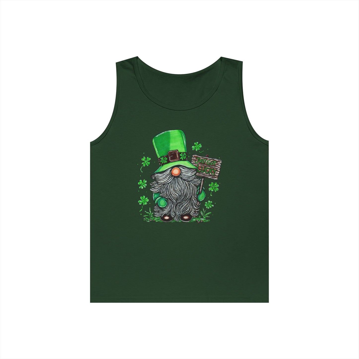 Gnomish Leprechaun Unisex Heavy Cotton Tank Top