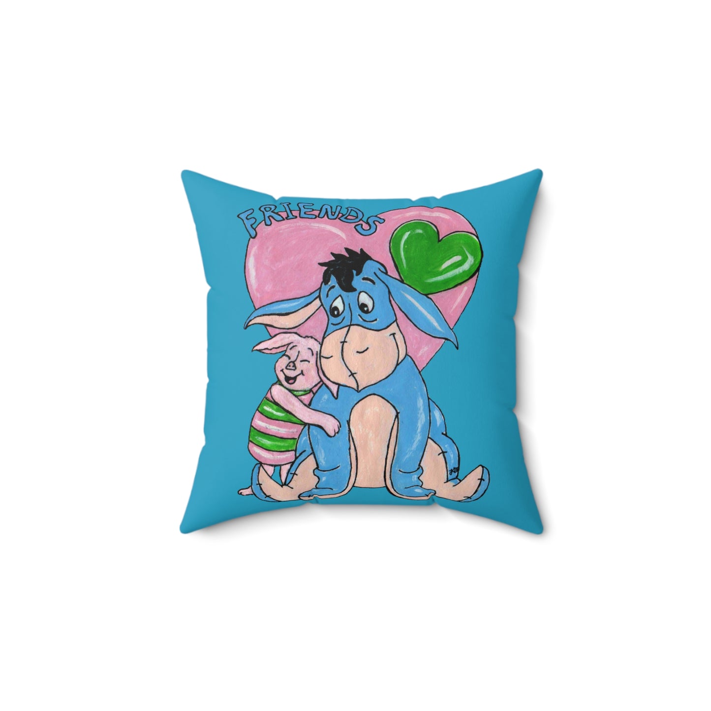 Best Friends Spun Polyester Square Pillow
