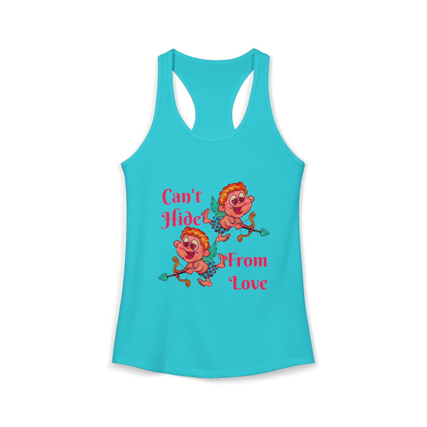 Can't Hide From Love Women's Ideal Racerback Tank