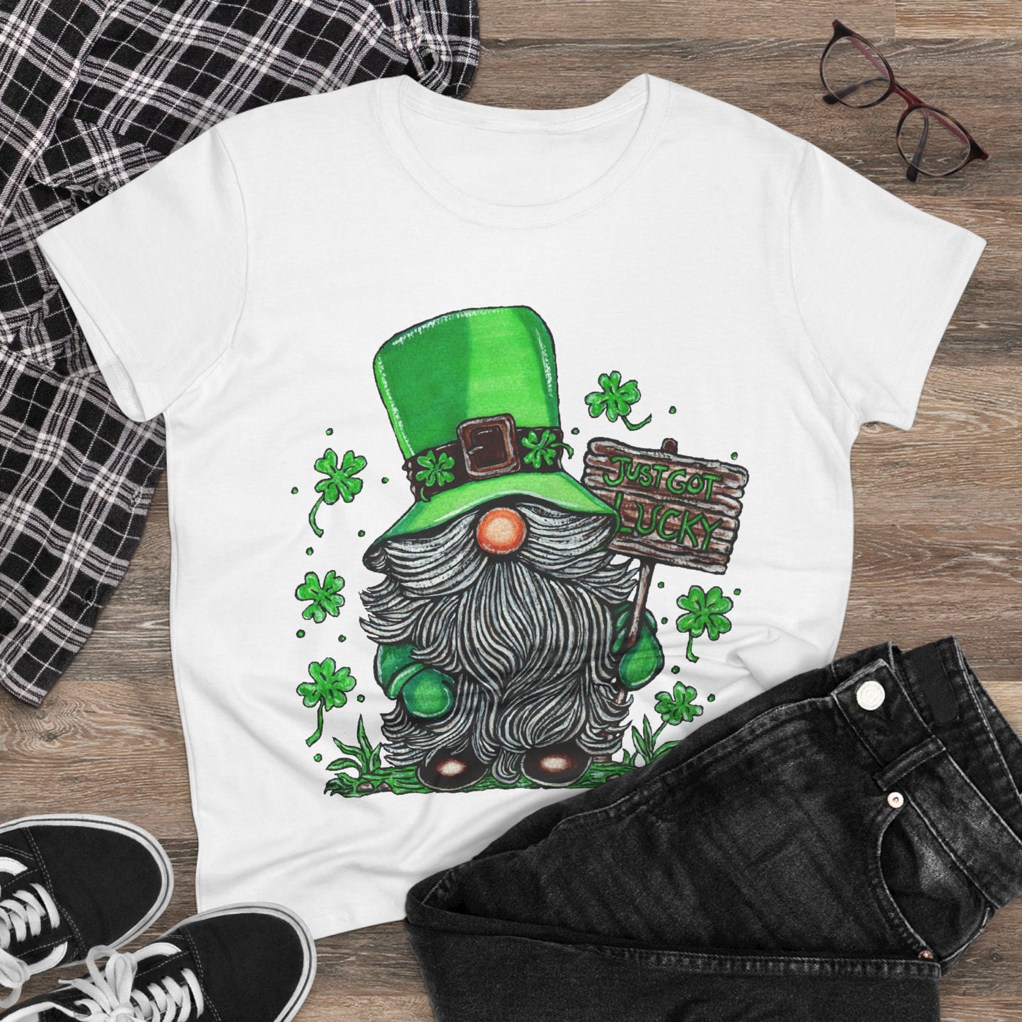 Gnomish Leprechaun Women's Midweight Cotton Tee
