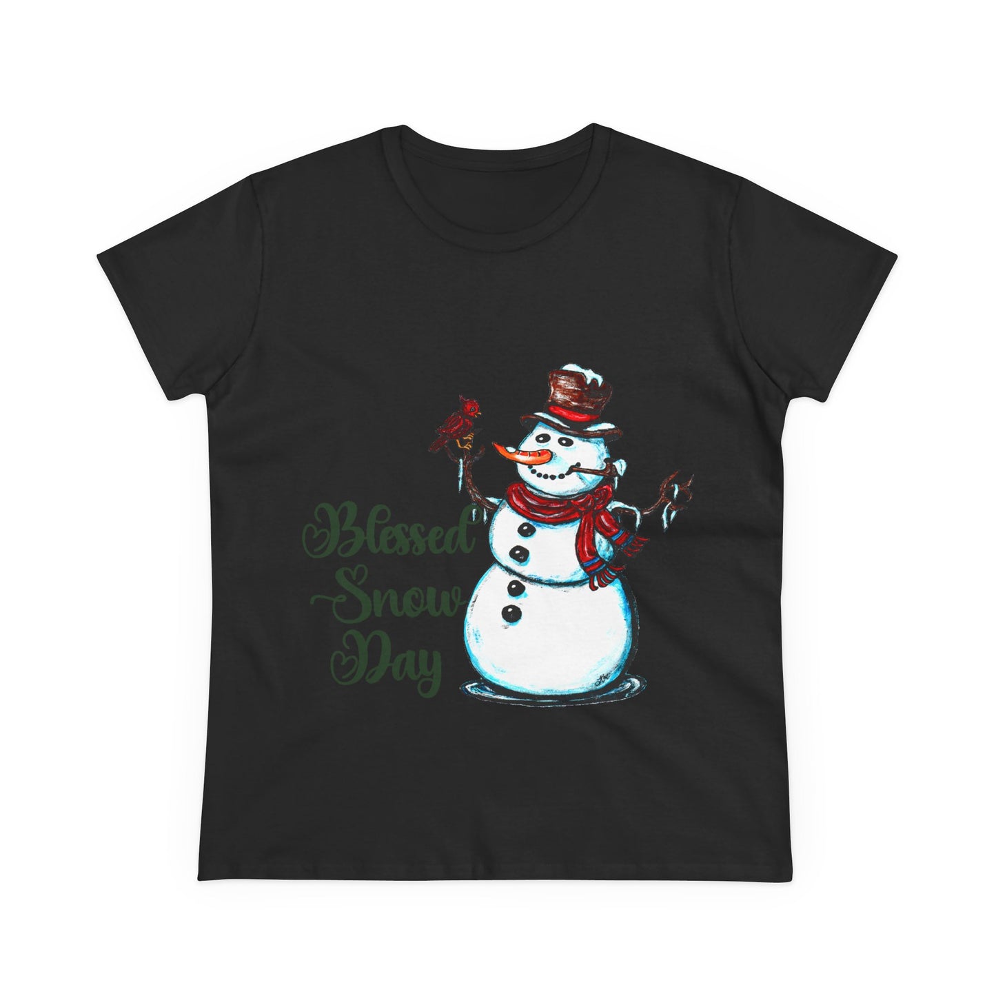 Blessed Snow Day Women's Midweight Cotton Tee