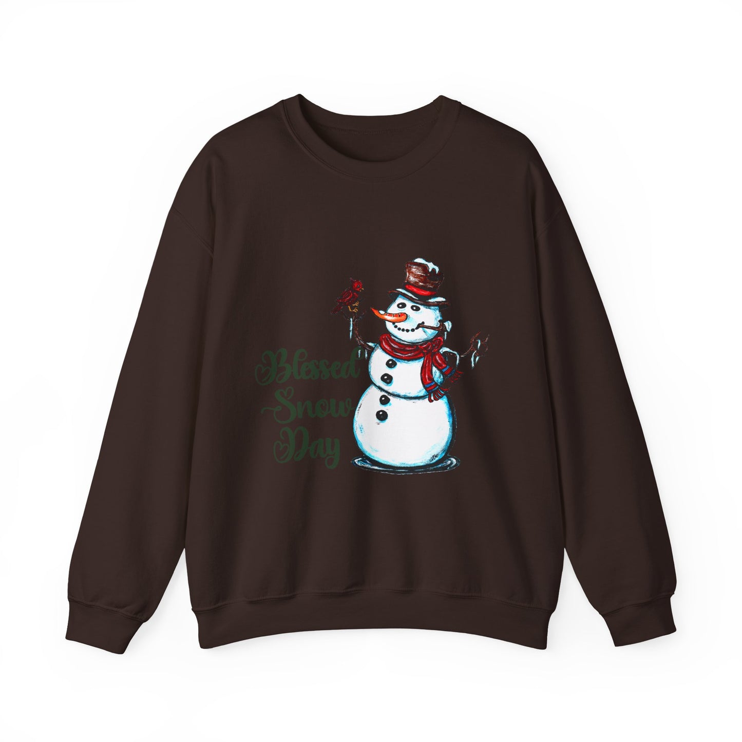 Blessed Snow Day Unisex Heavy Blend™ Crewneck Sweatshirt