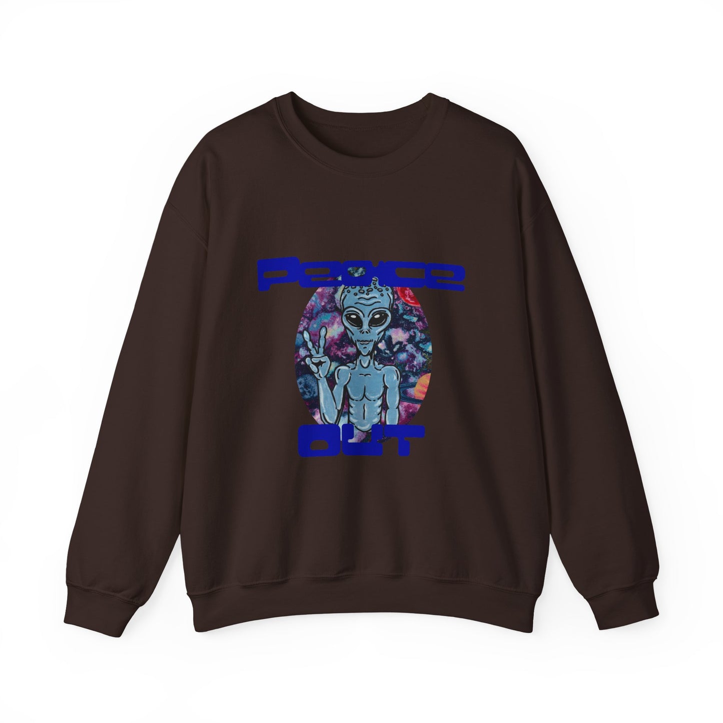 Peace Out Unisex Heavy Blend™ Crewneck Sweatshirt