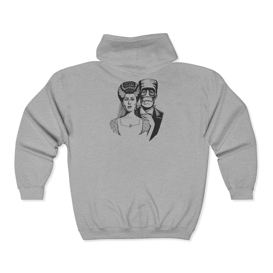 Frankenstein and Bride Unisex Heavy Blend™ Full Zip Hooded Sweatshirt