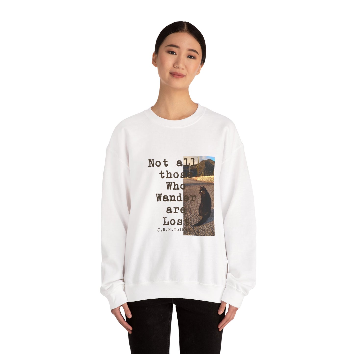 Wandering Kitty Unisex Heavy Blend™ Crewneck Sweatshirt