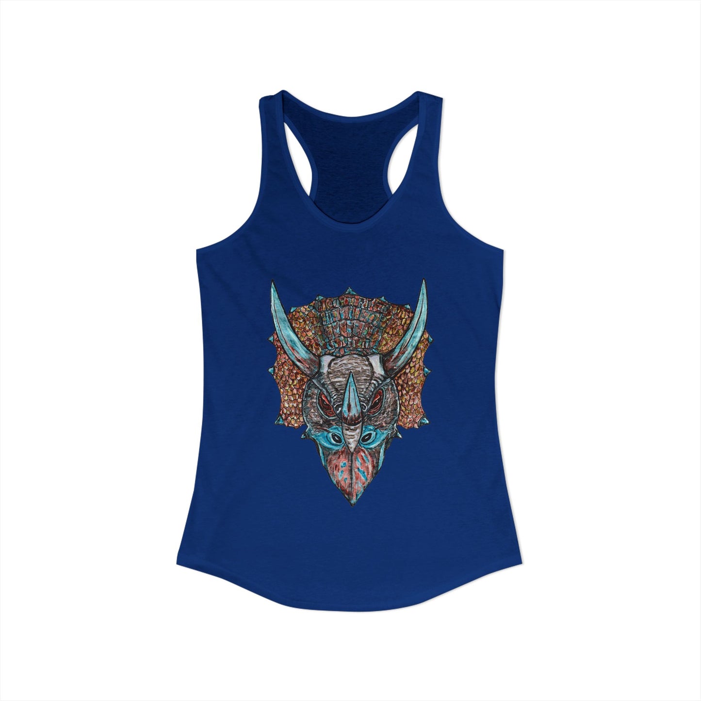 Triceratops Women's Ideal Racerback Tank