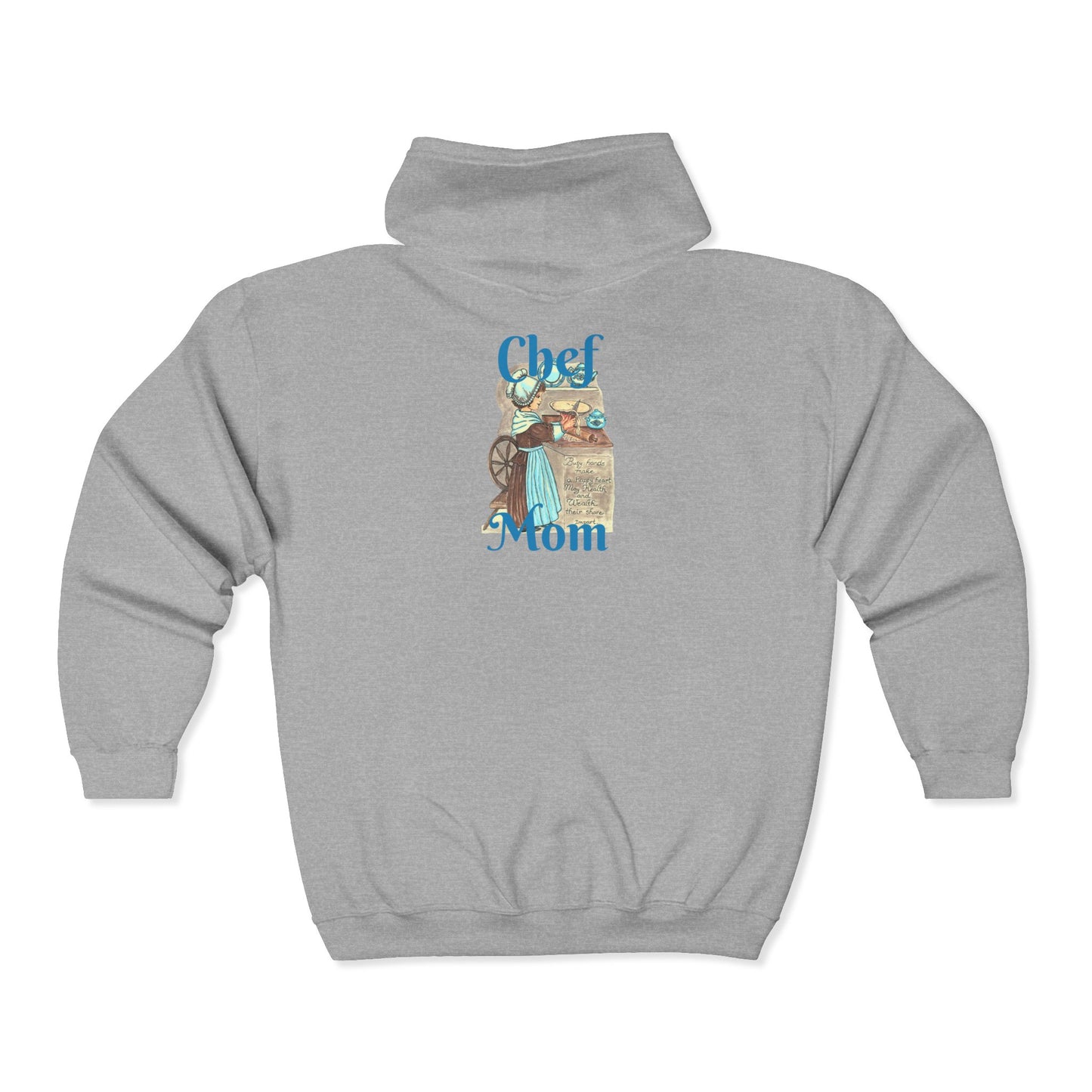 Chef Mom Unisex Heavy Blend™ Full Zip Hooded Sweatshirt