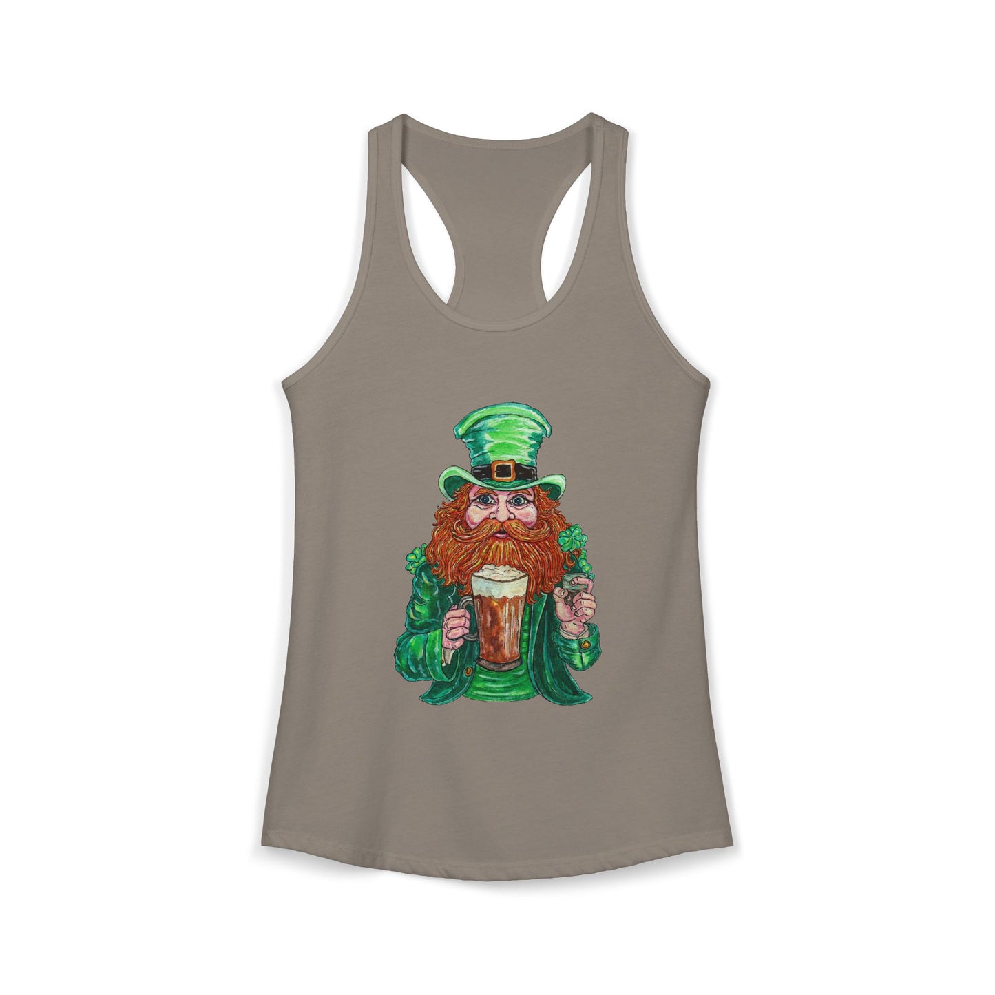 Drunken Leprechaun Women's Ideal Racerback Tank