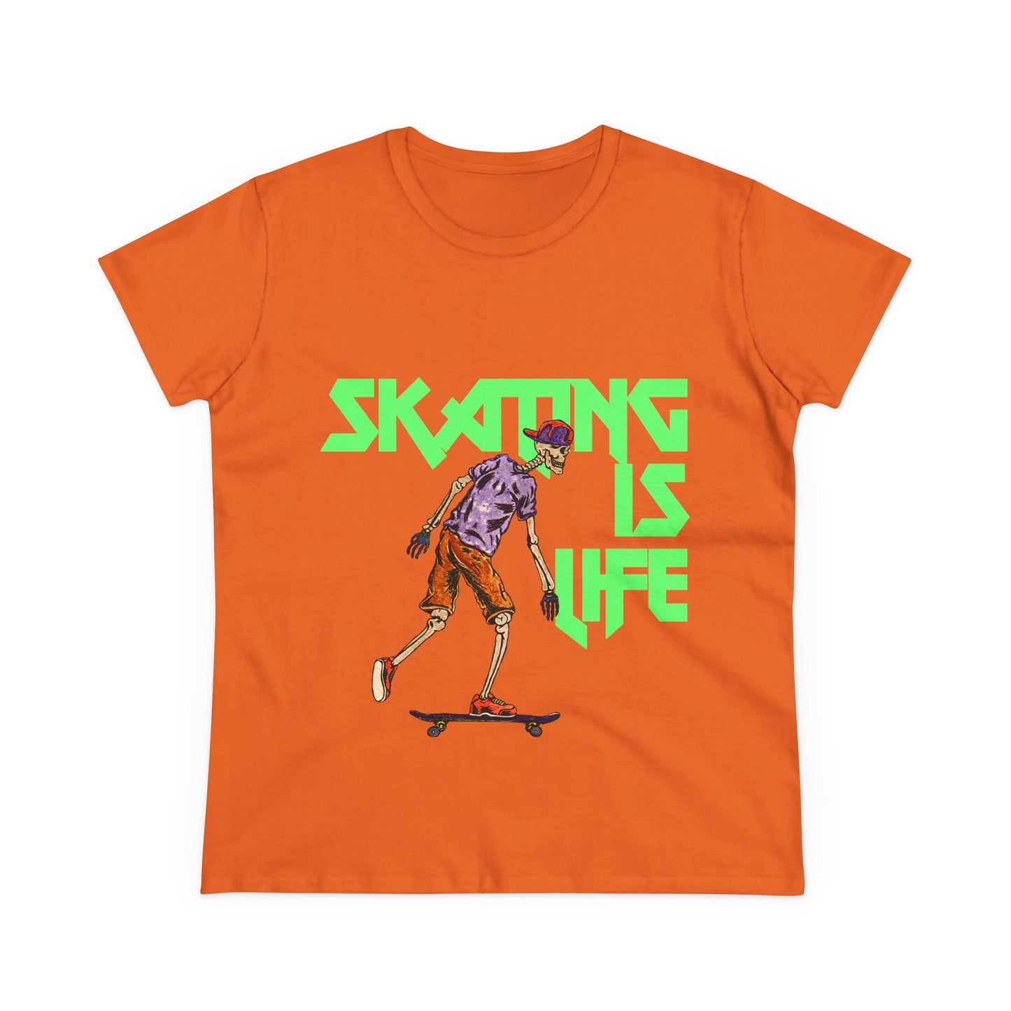 Skating is Life Women's Midweight Cotton Tee