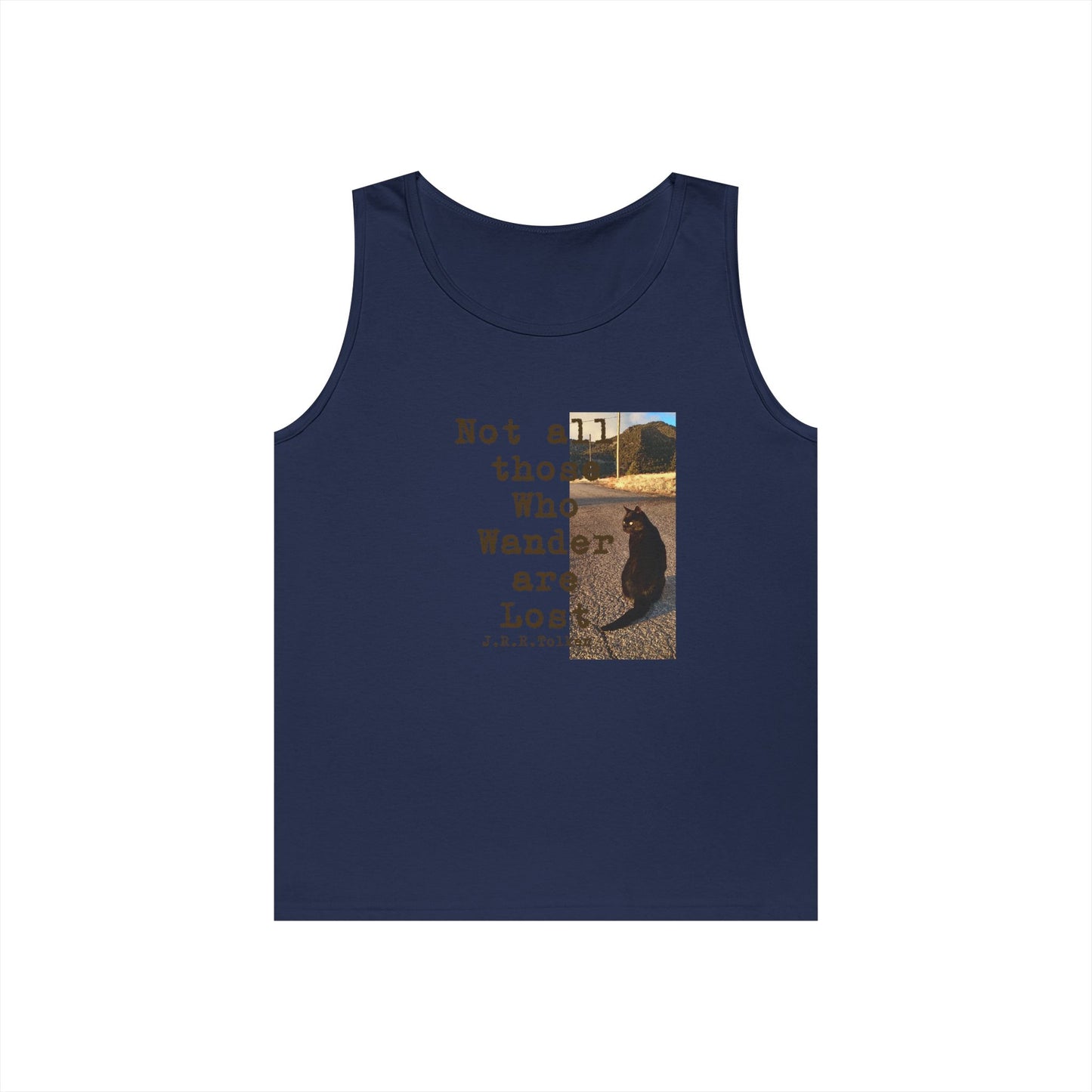 Wandering Kitty Unisex Heavy Cotton Tank Top