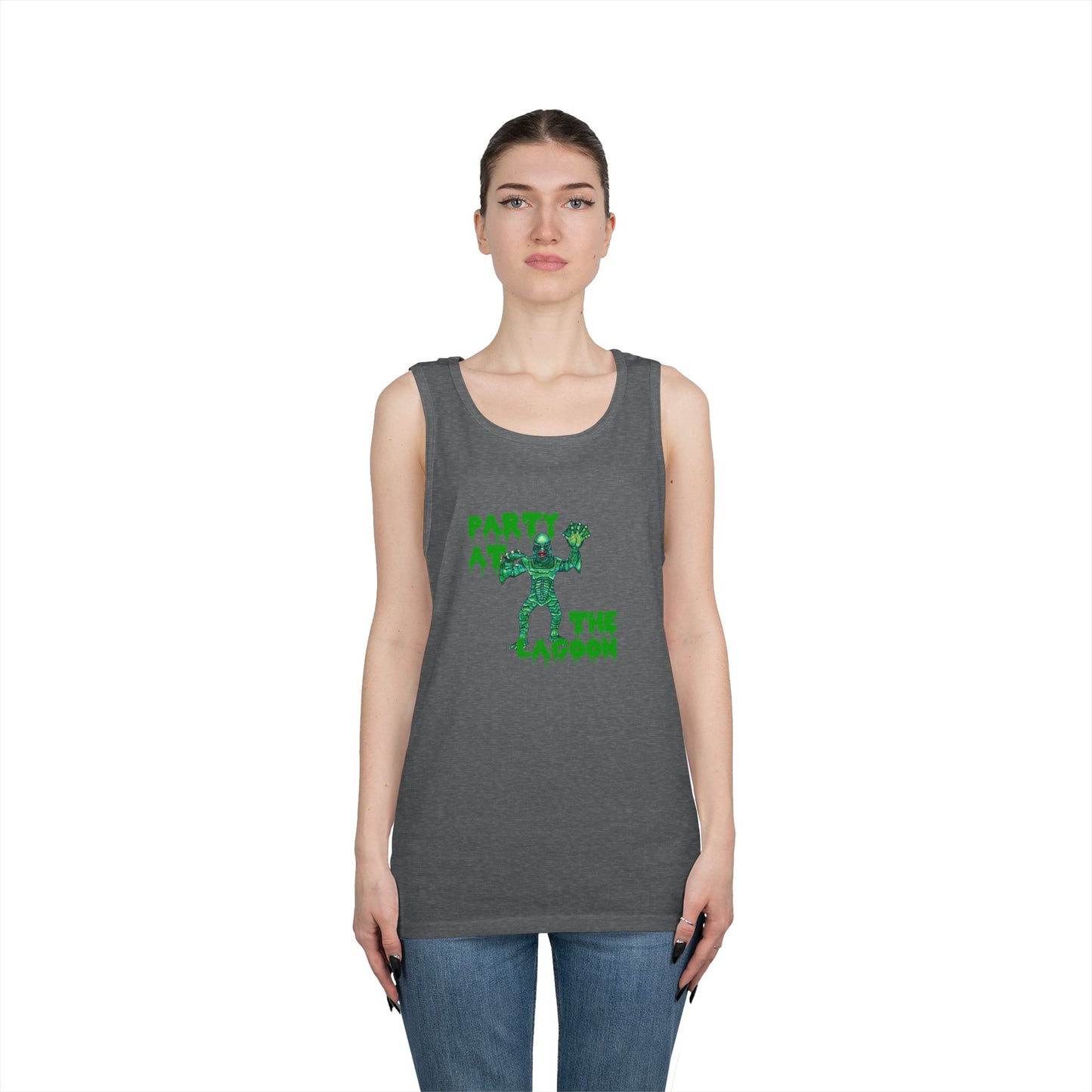 Party at the Lagoon Unisex Heavy Cotton Tank Top