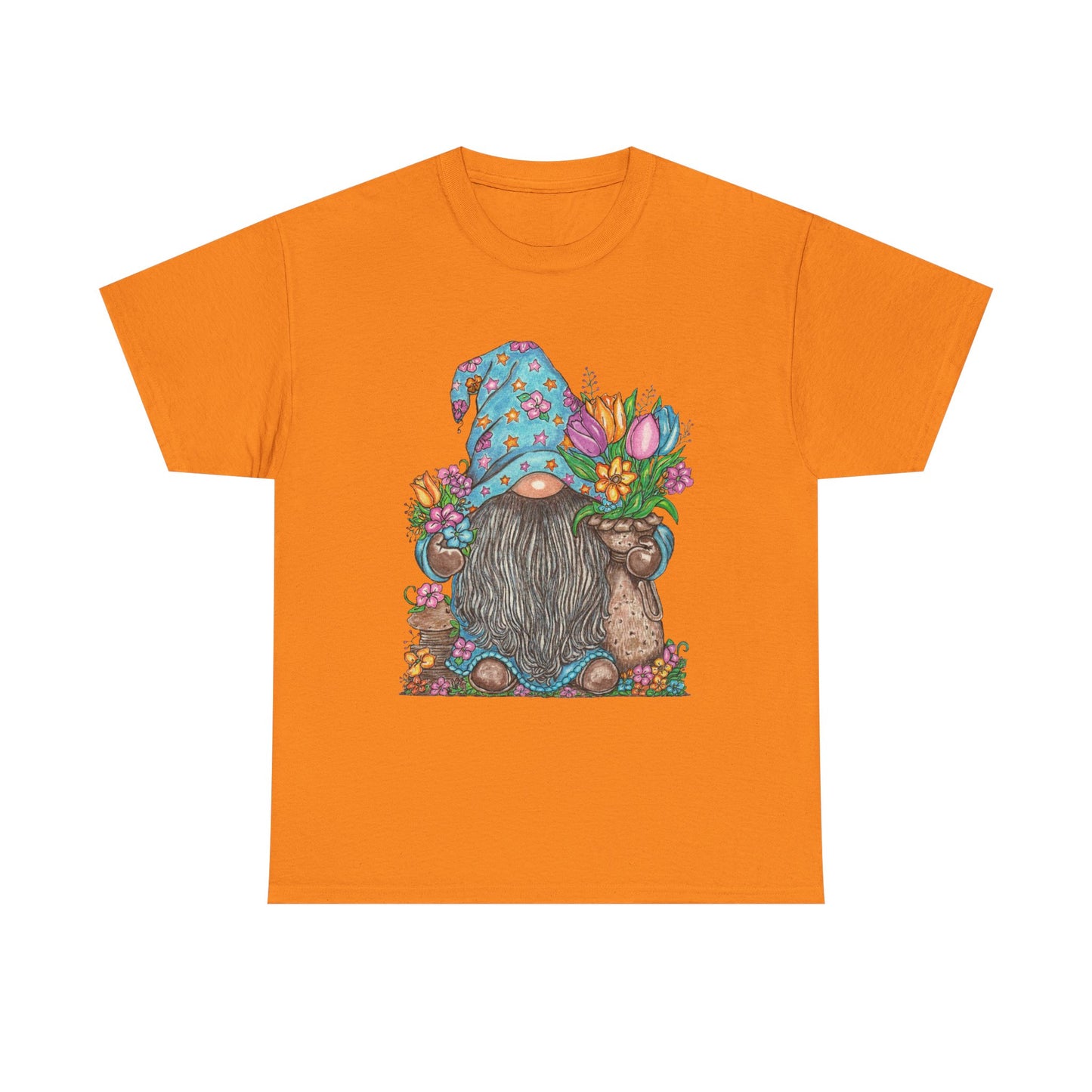 Gardening Gnome Unisex Heavy Cotton Tee