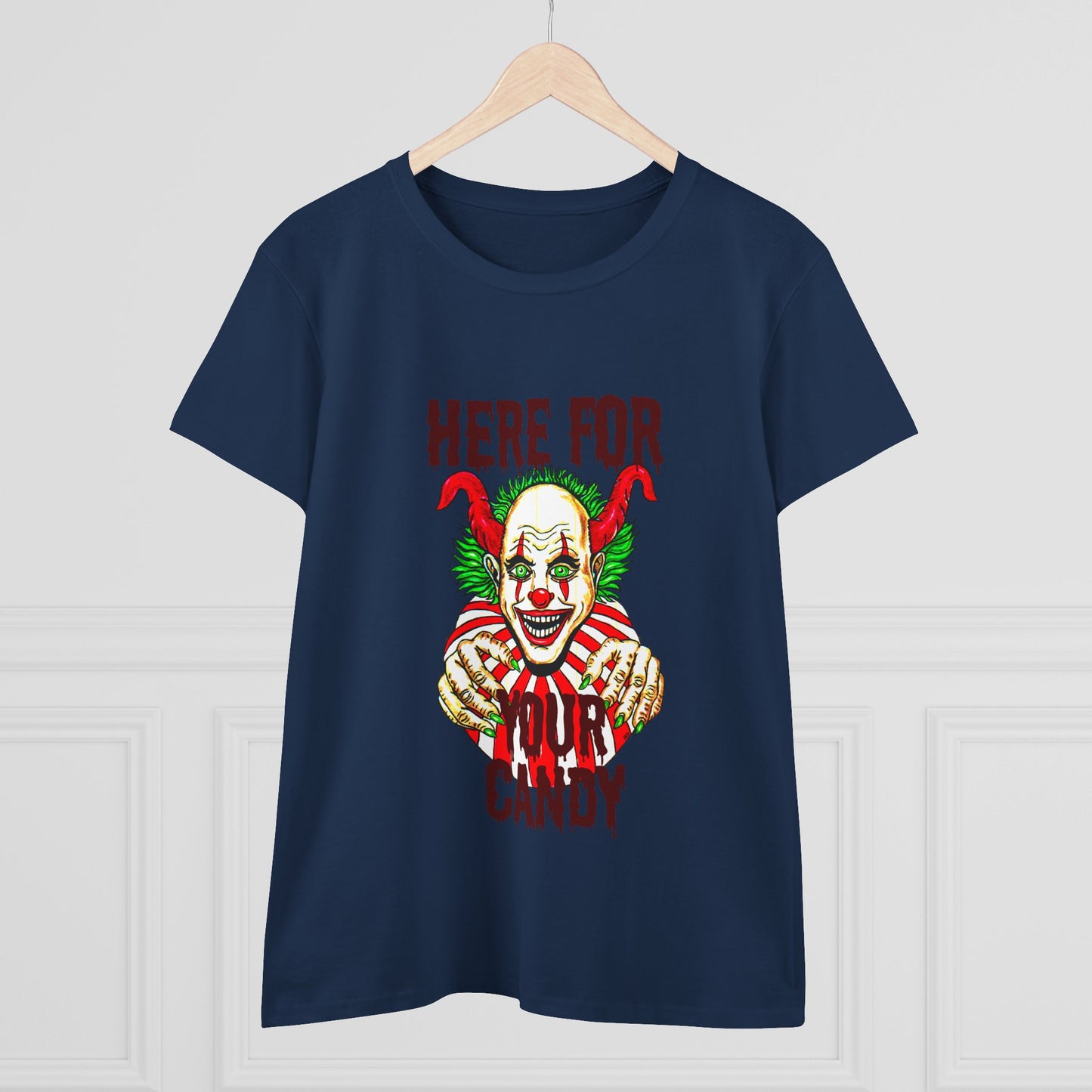 Here for Your Candy Women's Midweight Cotton Tee
