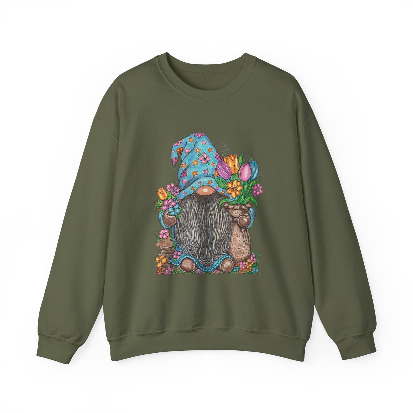 Gardening Gnome Unisex Heavy Blend™ Crewneck Sweatshirt