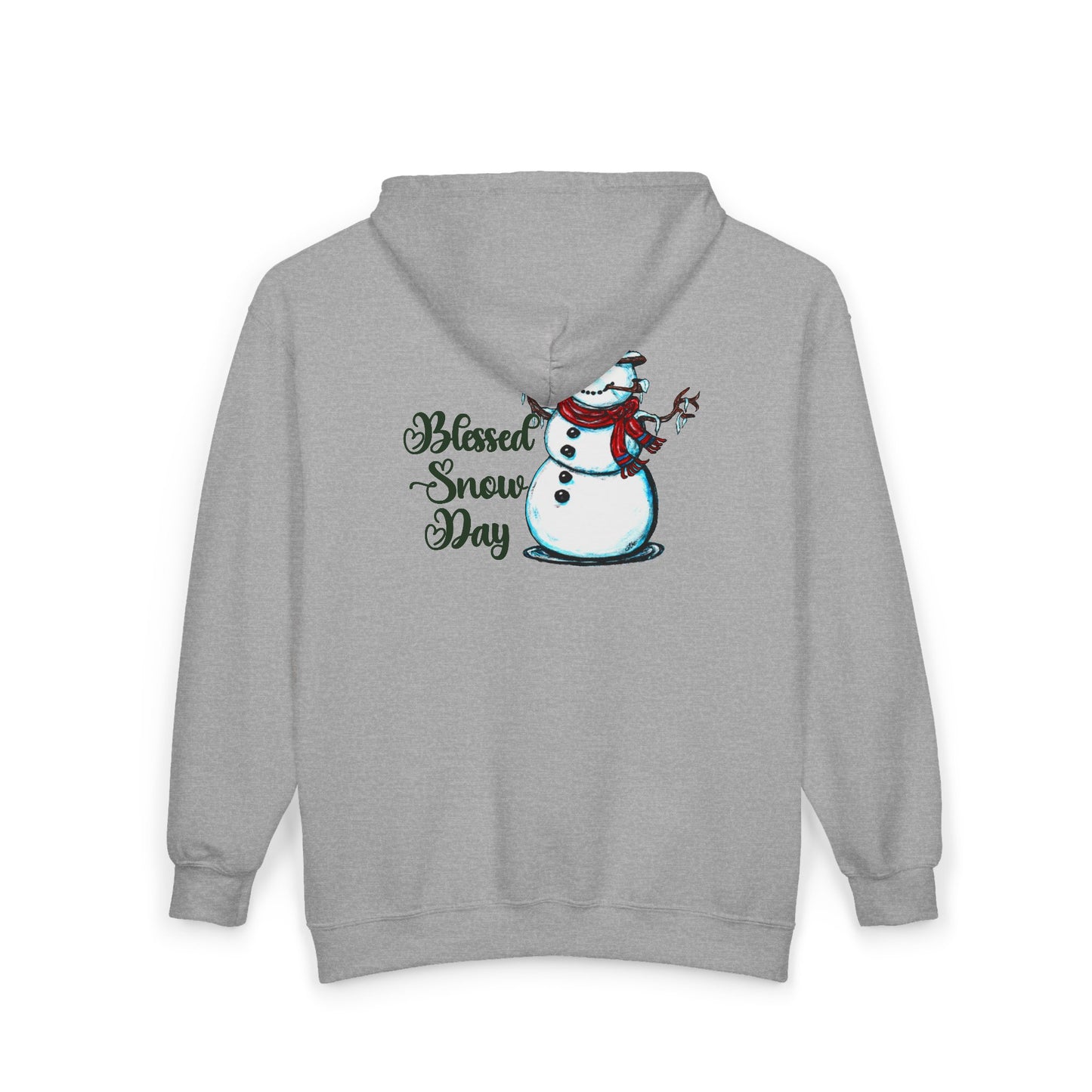 Blessed Snow Day Unisex Heavy Blend™ Full Zip Hooded Sweatshirt