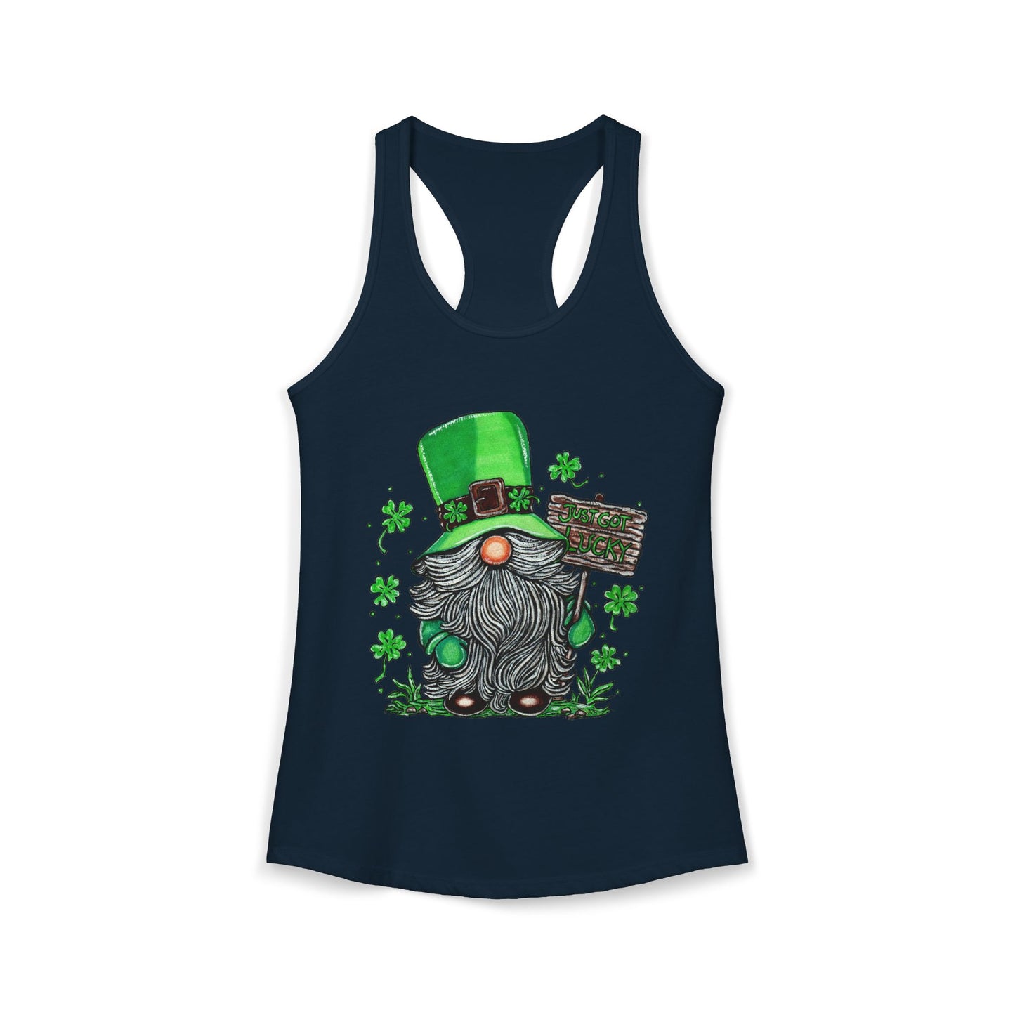 Gnomish Leprechaun Women's Ideal Racerback Tank