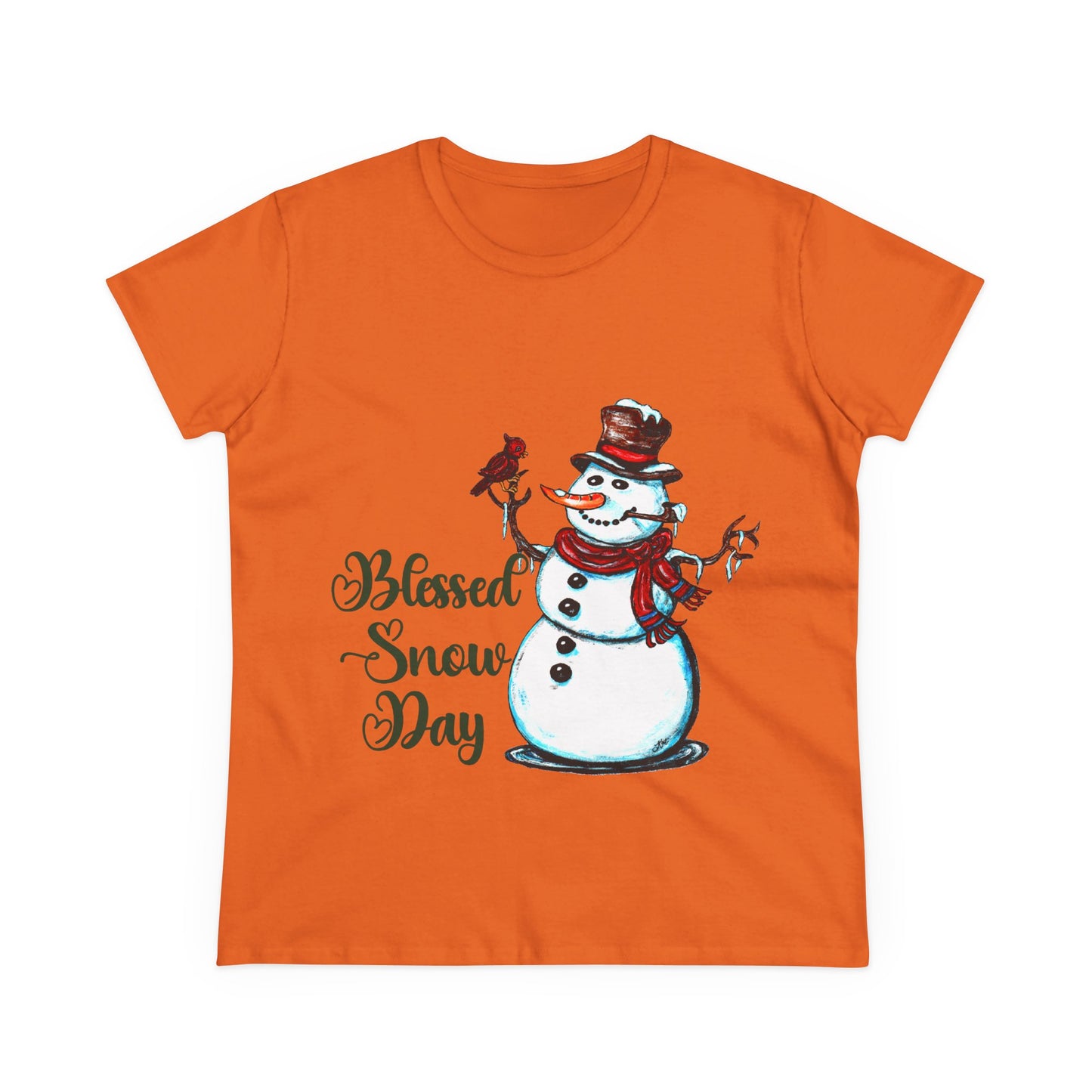 Blessed Snow Day Women's Midweight Cotton Tee