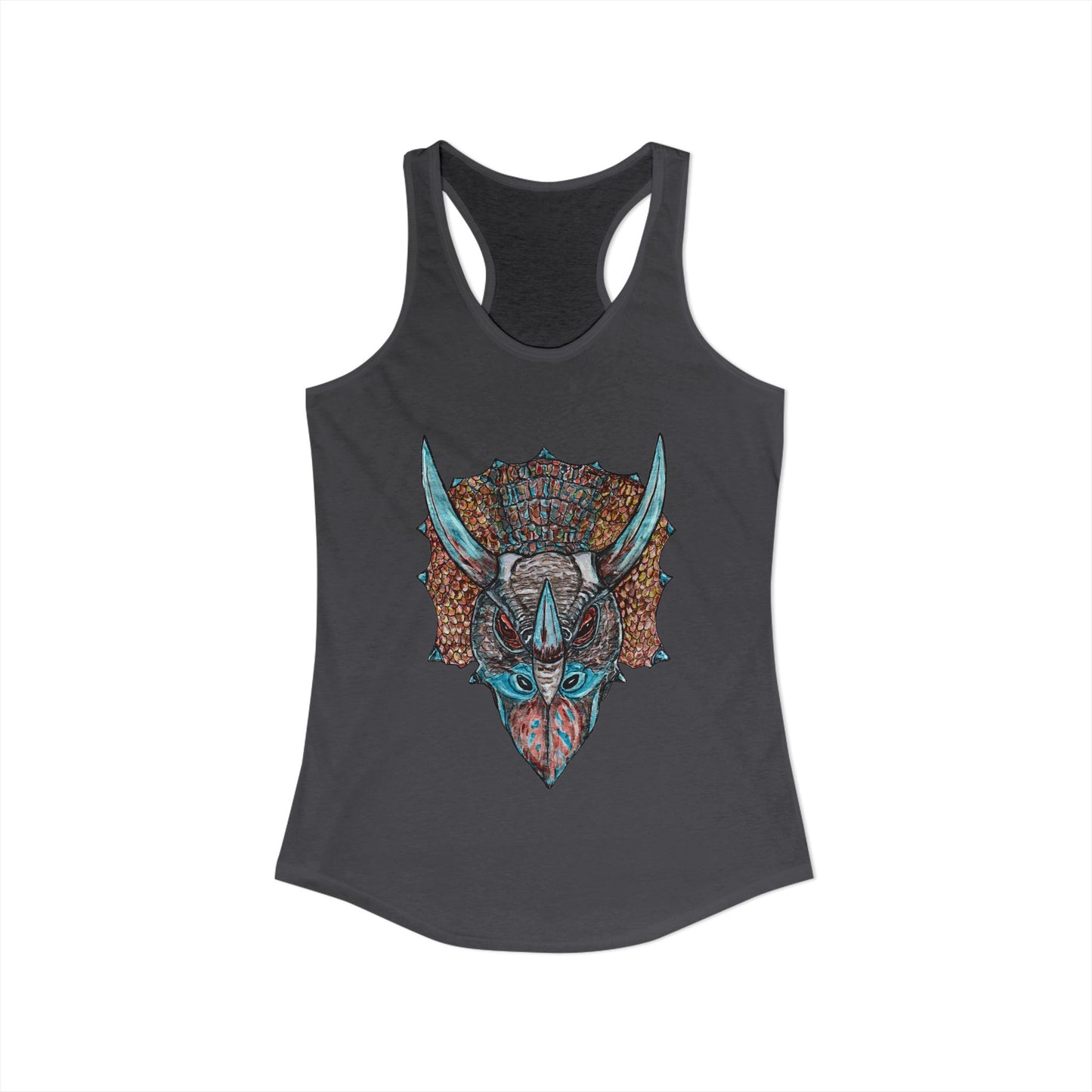 Triceratops Women's Ideal Racerback Tank