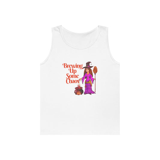 Brewing Up Some Chaos Unisex Heavy Cotton Tank Top