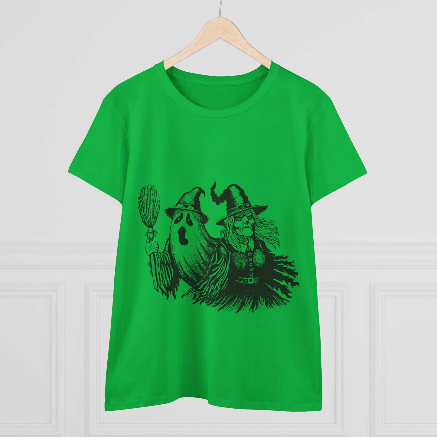 Witch and Ghost Women's Midweight Cotton Tee