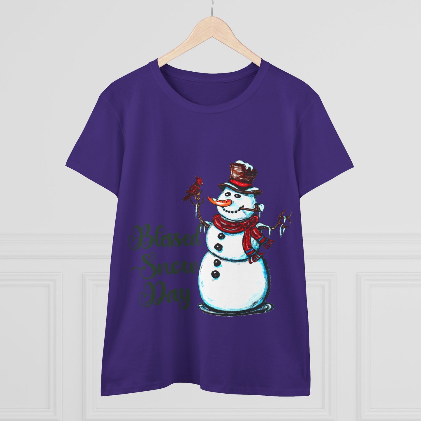Blessed Snow Day Women's Midweight Cotton Tee