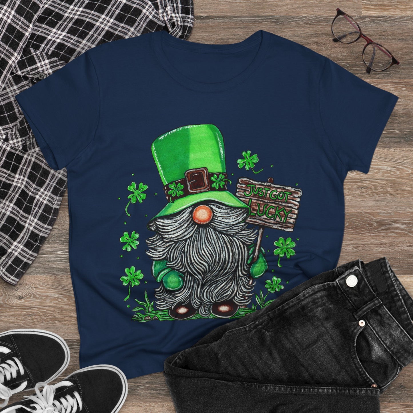 Gnomish Leprechaun Women's Midweight Cotton Tee